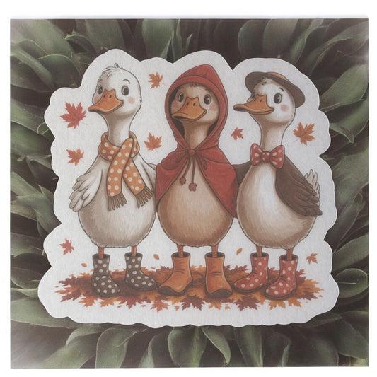 Cozy Goose Vinyl Sticker,Laptop, scrapbook, junk journal ,crafts, Water Bottle