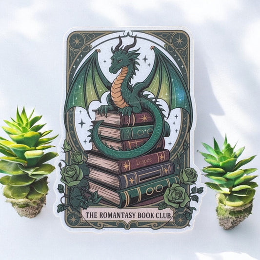 Romantasy Book Club Vinyl Sticker ,Laptop, scrapbook, junk journal ,crafts, Water Bottle (Copy)