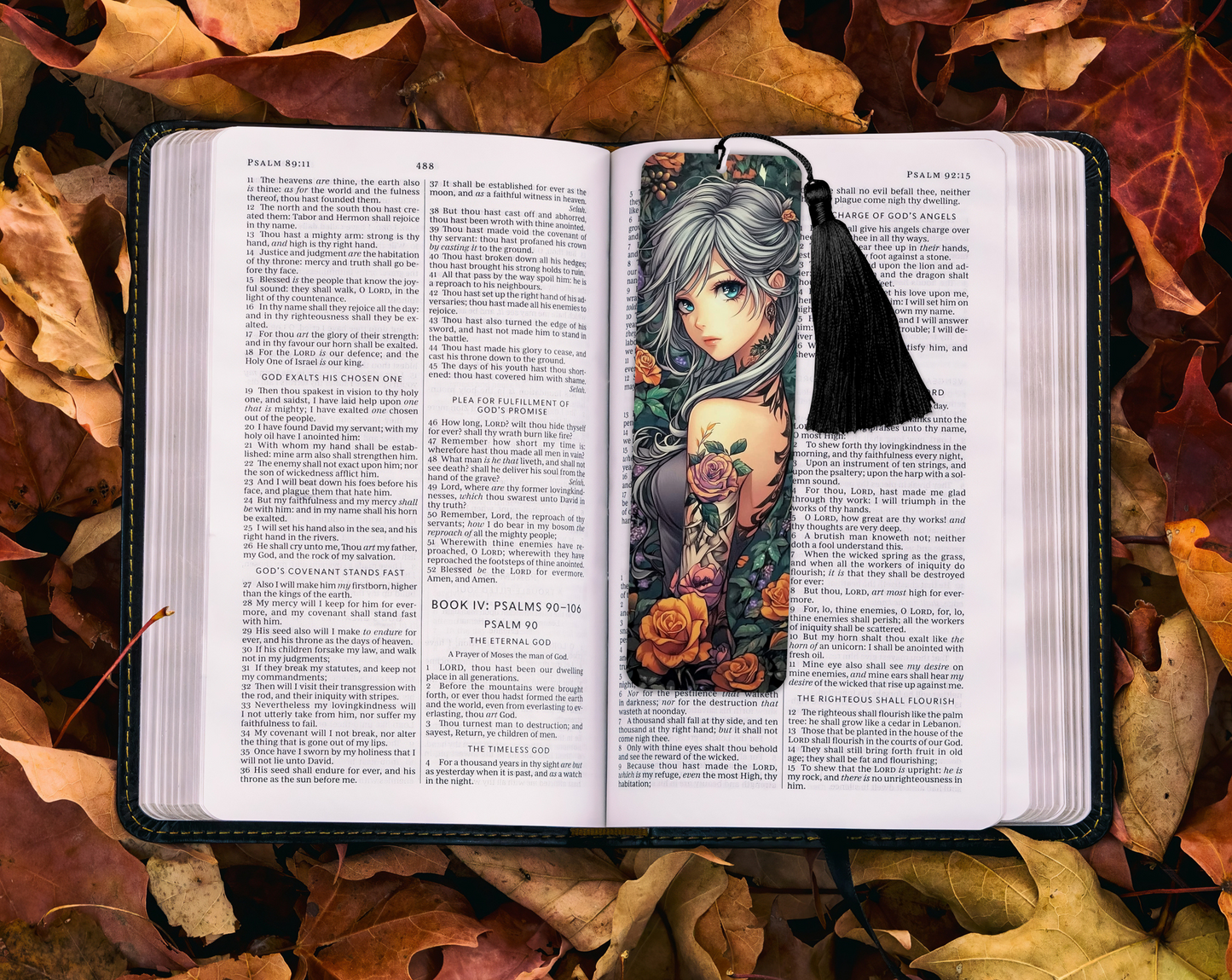 Aluminium Bookmark with Tassel -Anime Character, Stylish Metal Page Marker for Books and Journals