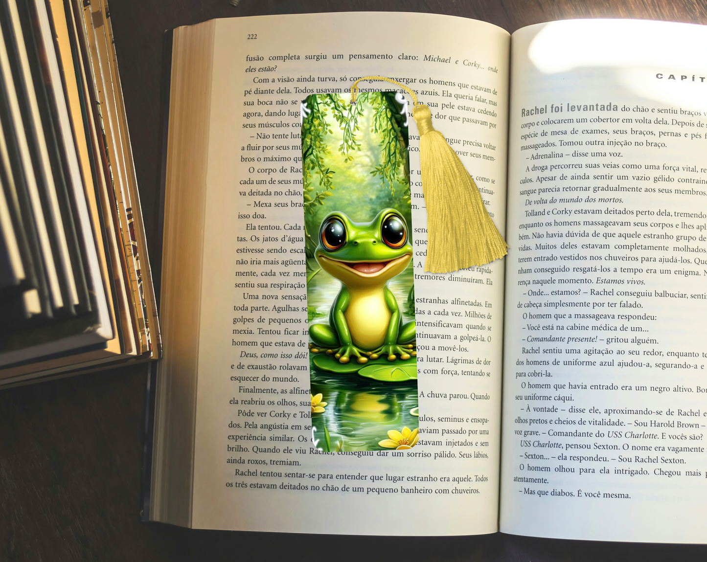 Frog Aluminium Bookmark, Stylish Metal Page Marker for Books,Journals