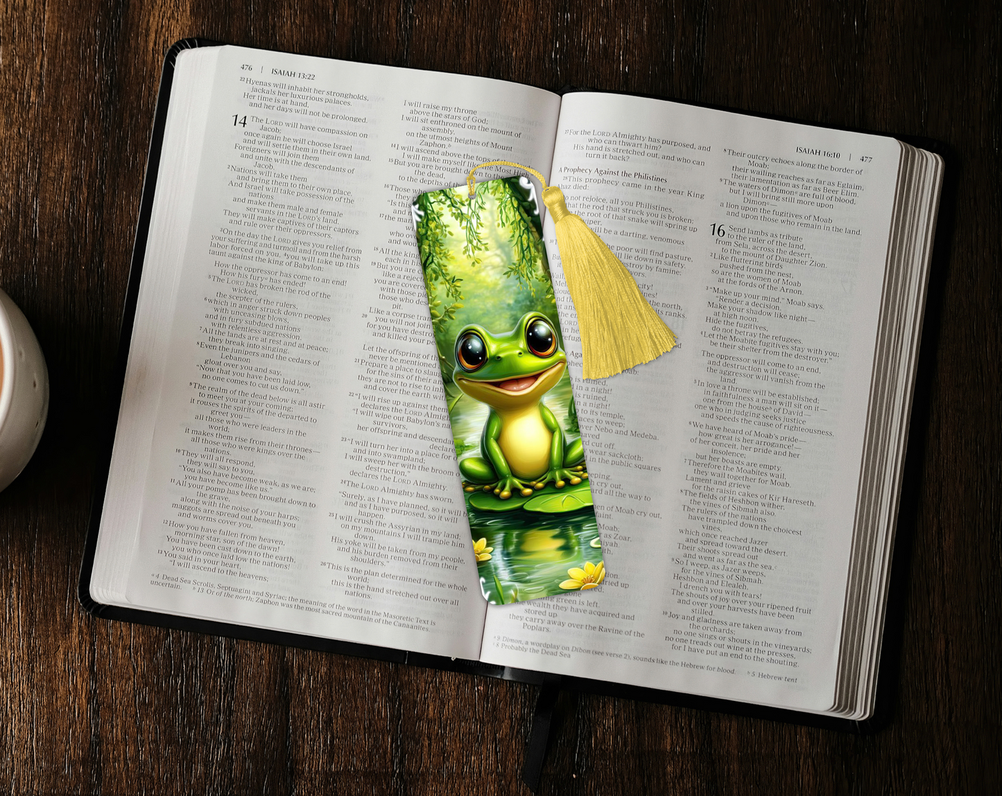 Frog Aluminium Bookmark, Stylish Metal Page Marker for Books,Journals