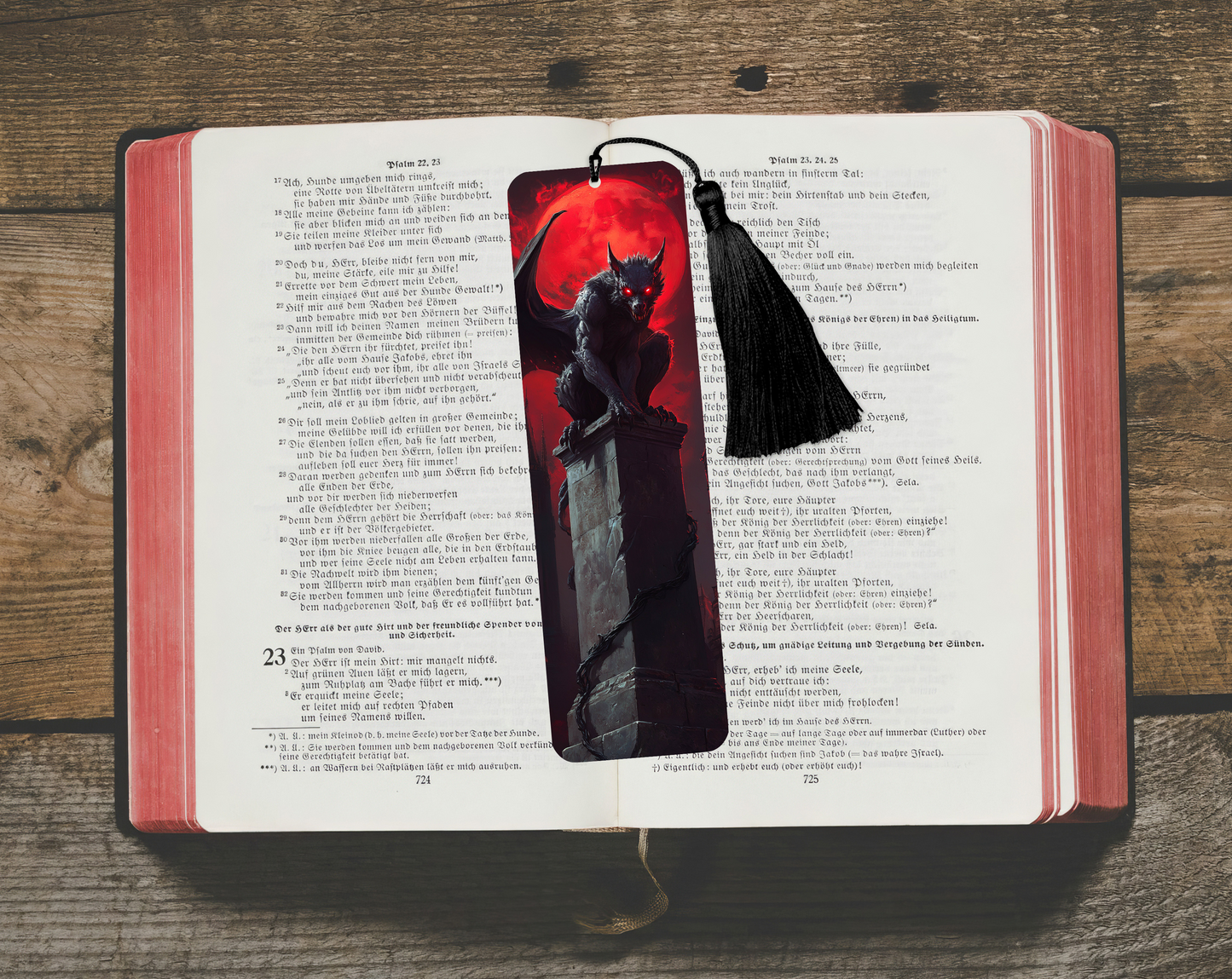 Aluminium Bookmark with Tassel -Gothic, Stylish Metal Page Marker for Books and Journals (Copy)