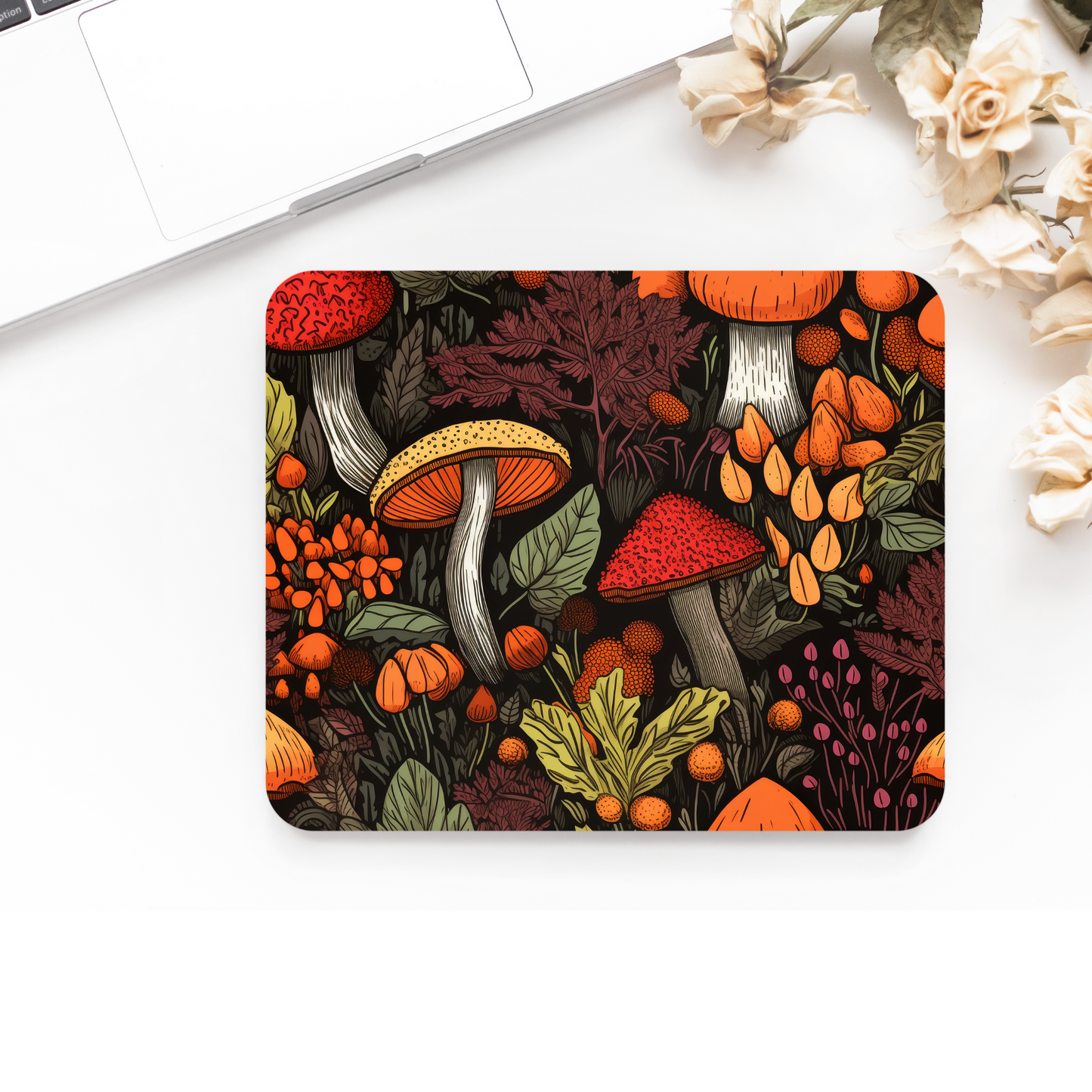 Printed Anti-Slip Mouse Mat Pad - Autumn Design