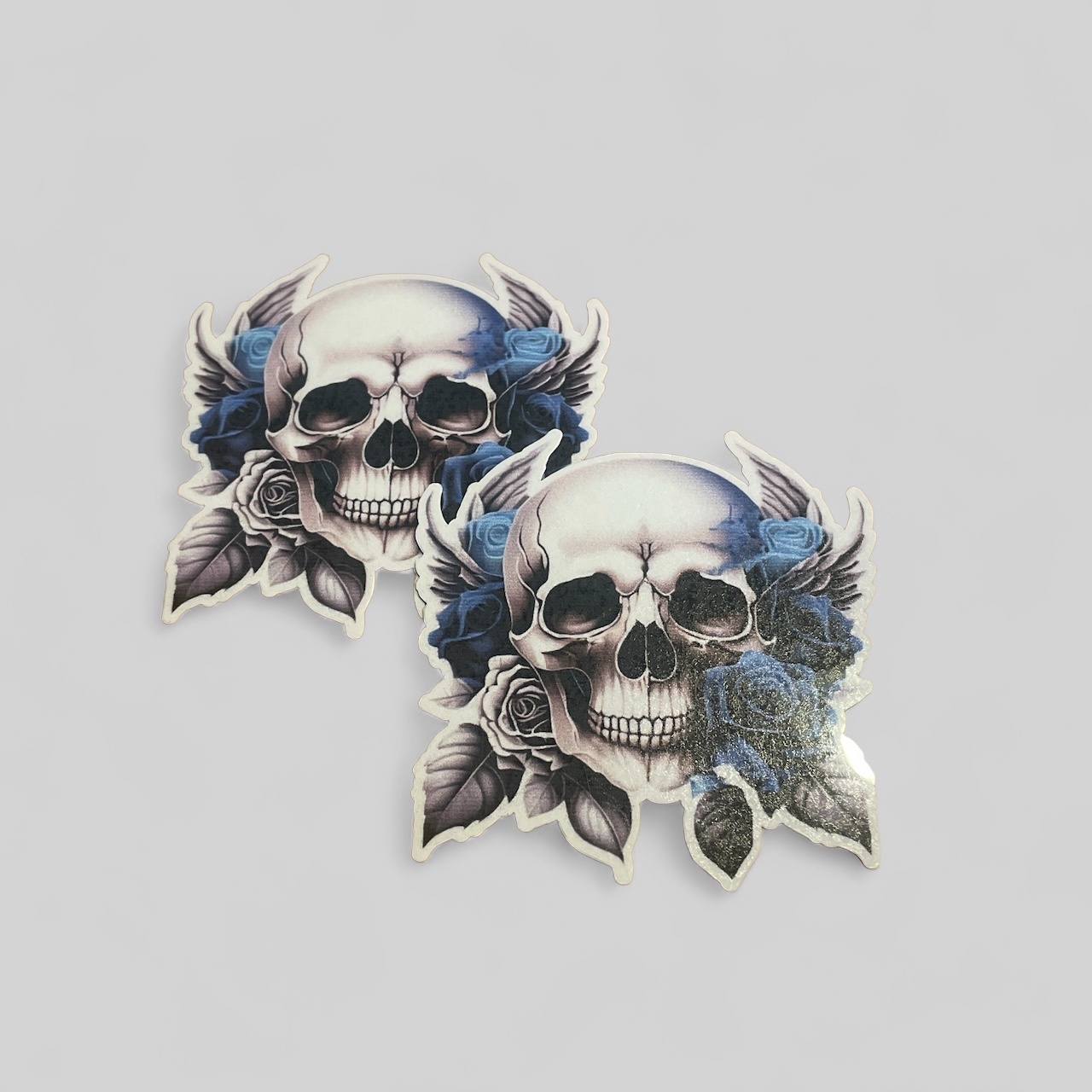 Blue Rose Vinyl Sticker ,Laptop, scrapbook, junk journal ,crafts, Water Bottle