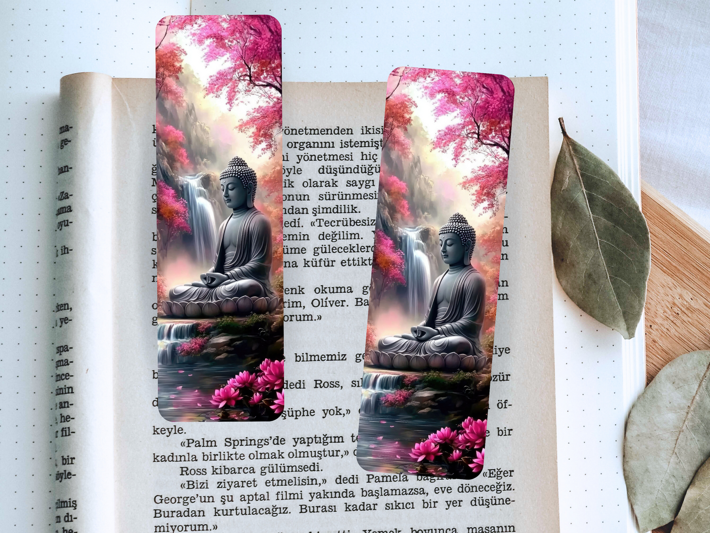 Lovely illustrated Buddha printed bookmark, Page Saver, Book Lover Gift
