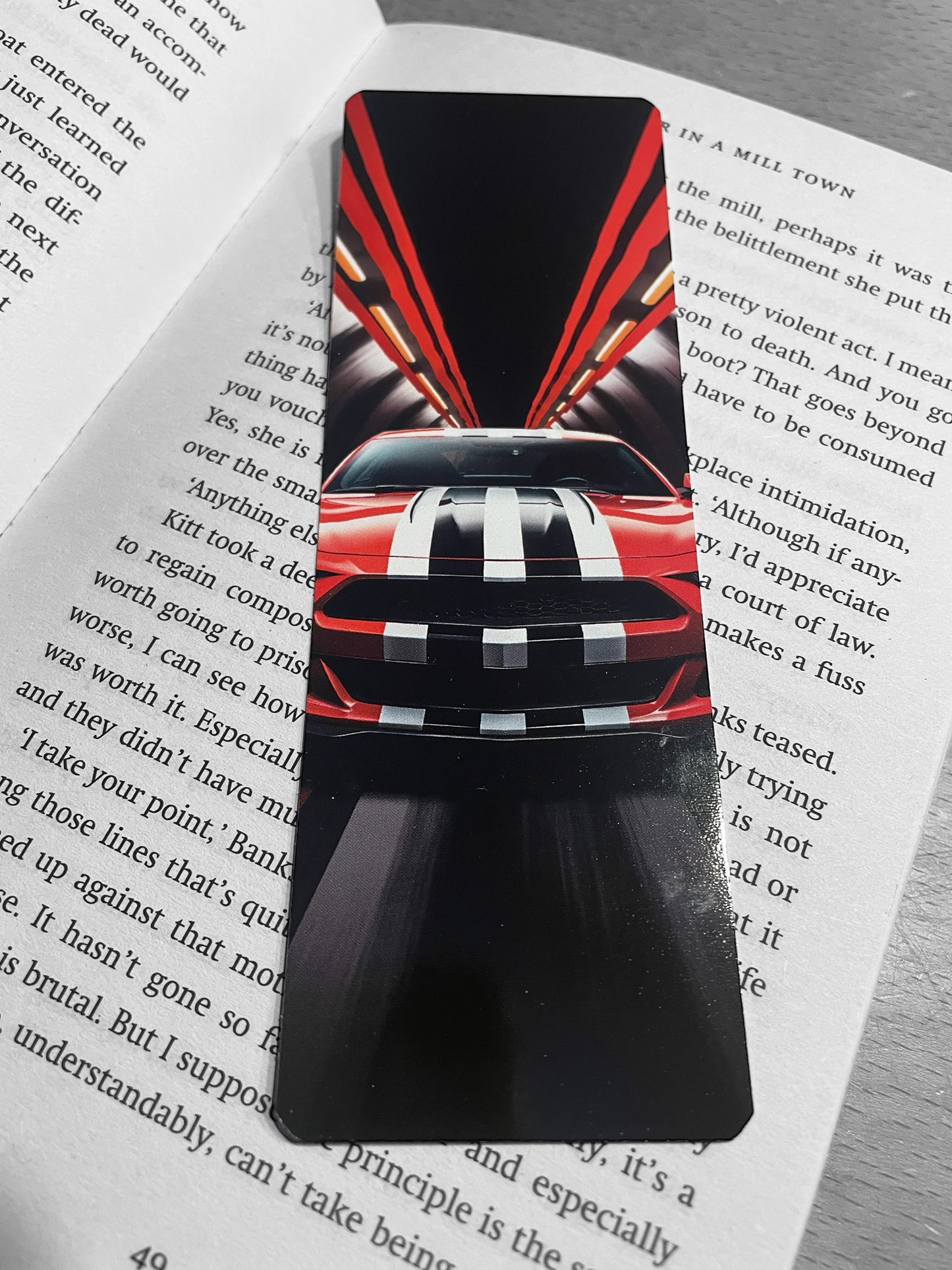 Lovely illustrated Car bookmark, Page Saver, Book Lover Gift,