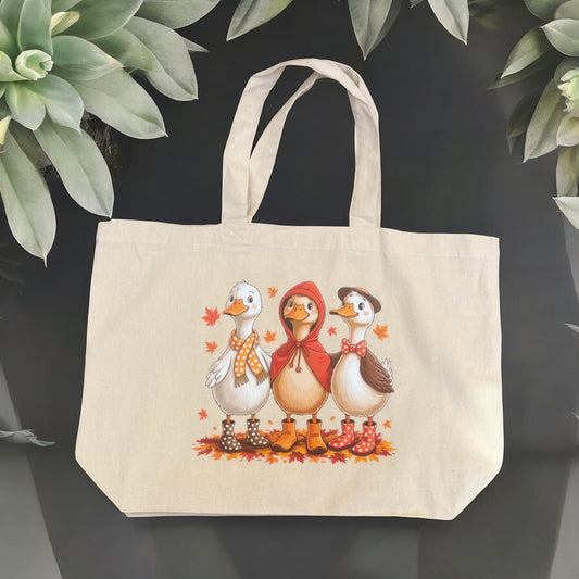 Cozy Goose 100% Organic Cotton Oversized Tote Bag