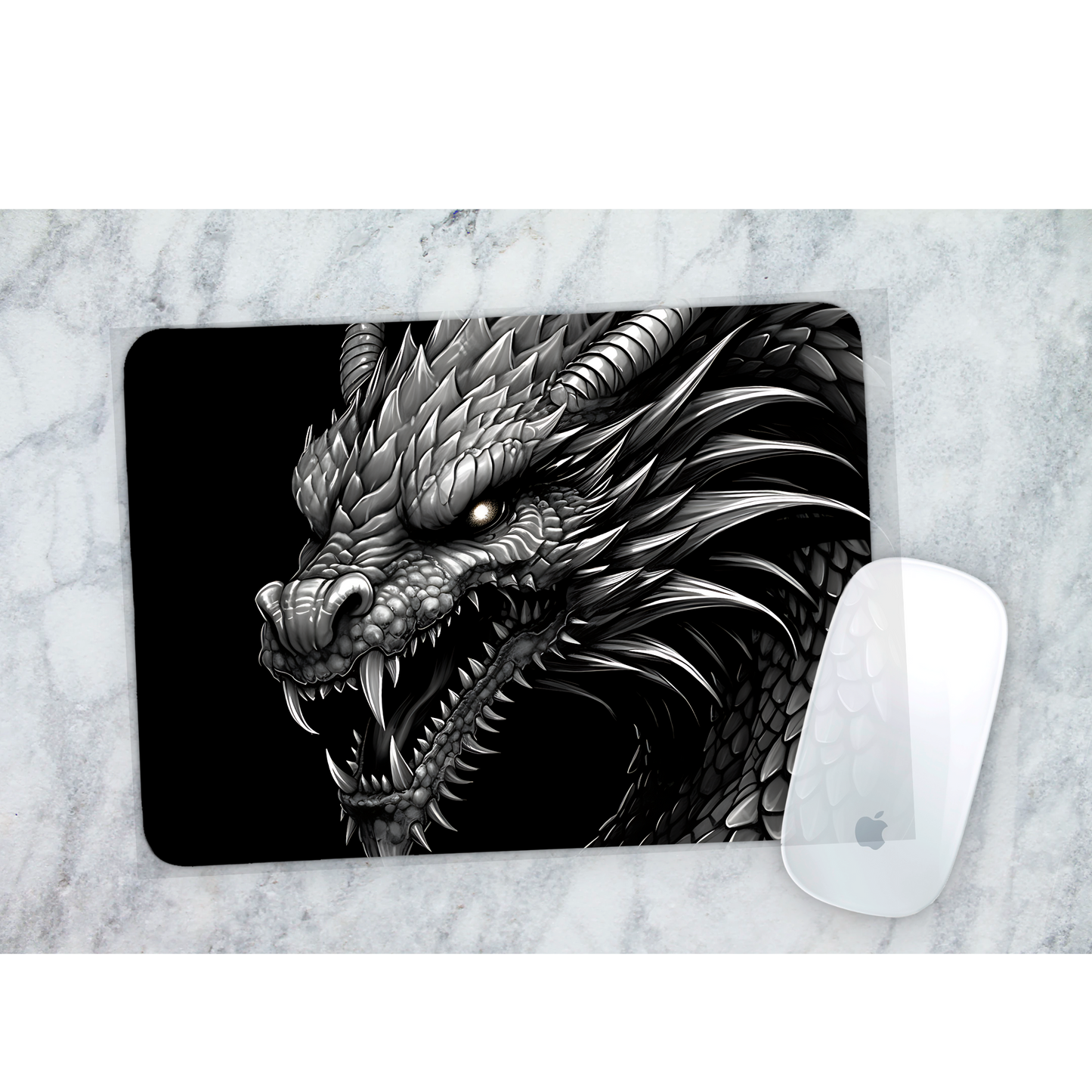 Premium Printed Anti-Slip Mouse Mat - Ultra Durable Fantasy Dragon Design
