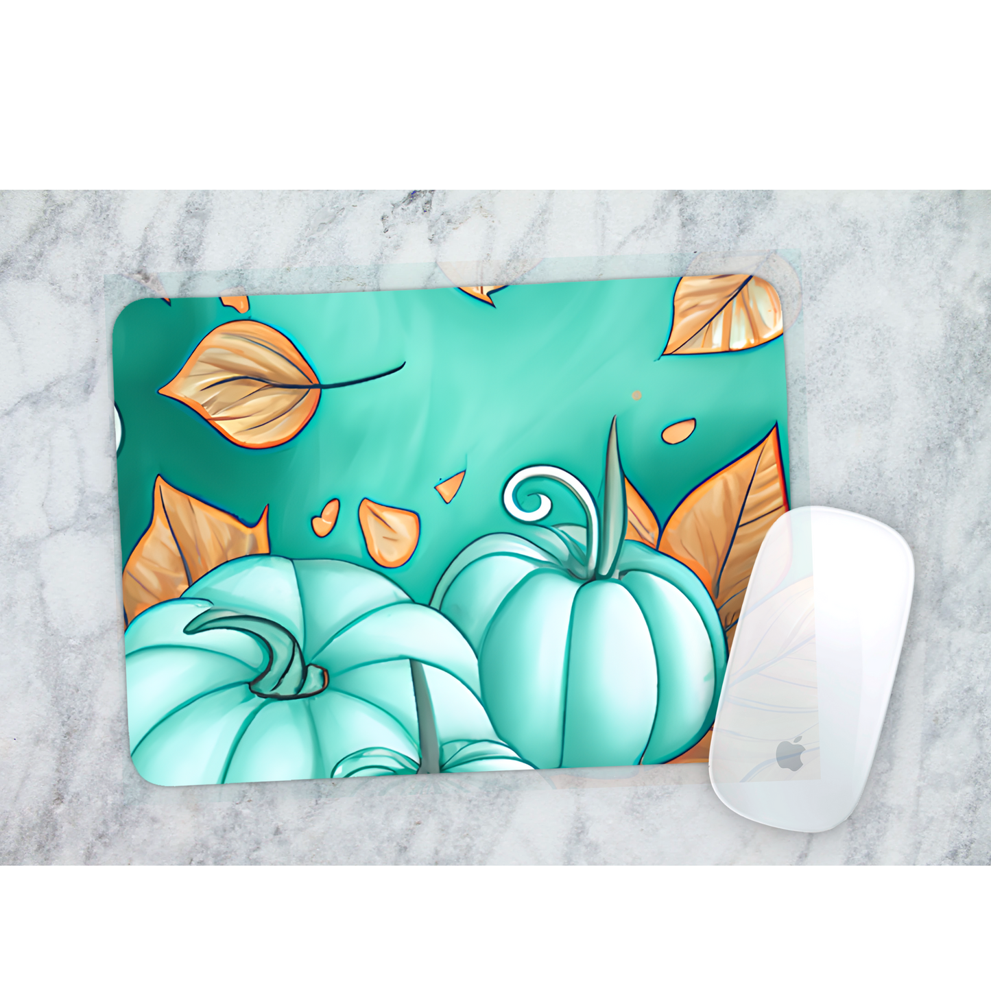 Premium Printed Anti-Slip Mouse Mat - Ultra Durable Kawaii Pumpkin Design