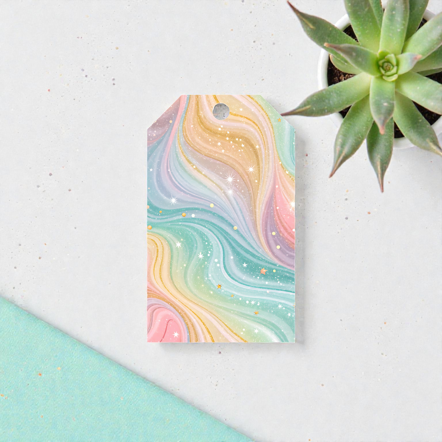 12 X Pastel Ombre Gift Tags, Gift Wrapping, Luggage Tags, Card Making