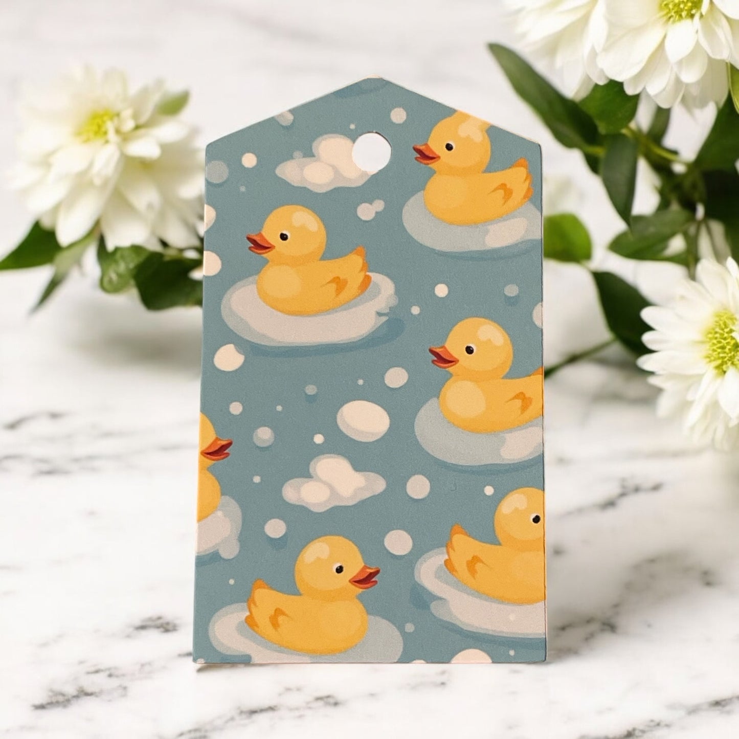 12 X Ducks Gift Tags, Gift Wrapping, Luggage Tags, Card Making