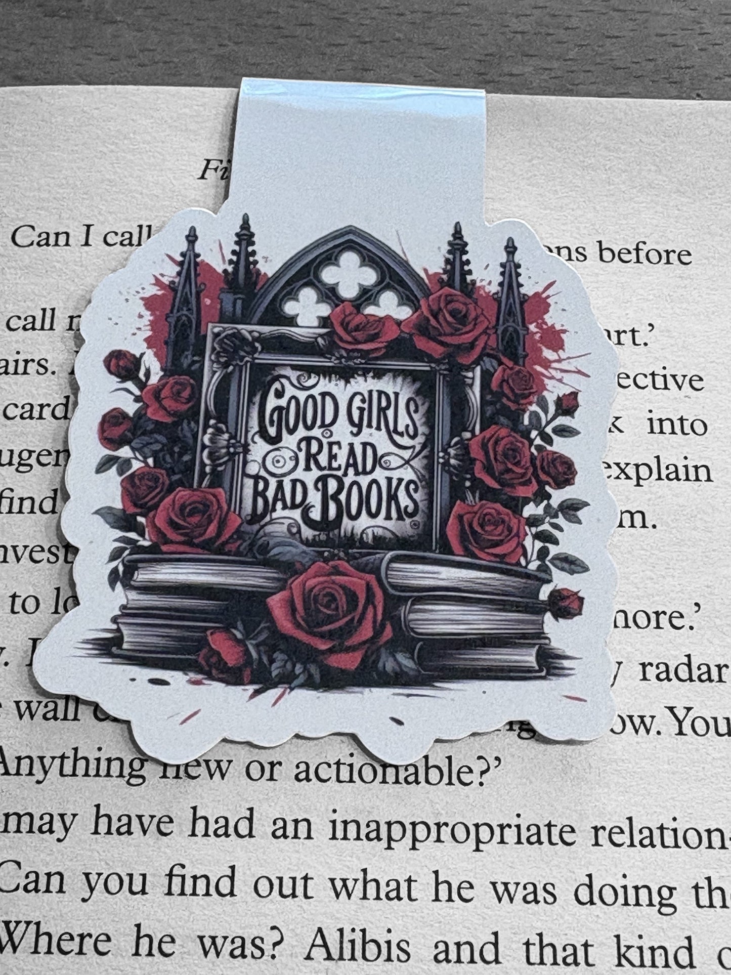 Good girls read bad books Magnetic bookmark, Page Saver, Book Lover Gift