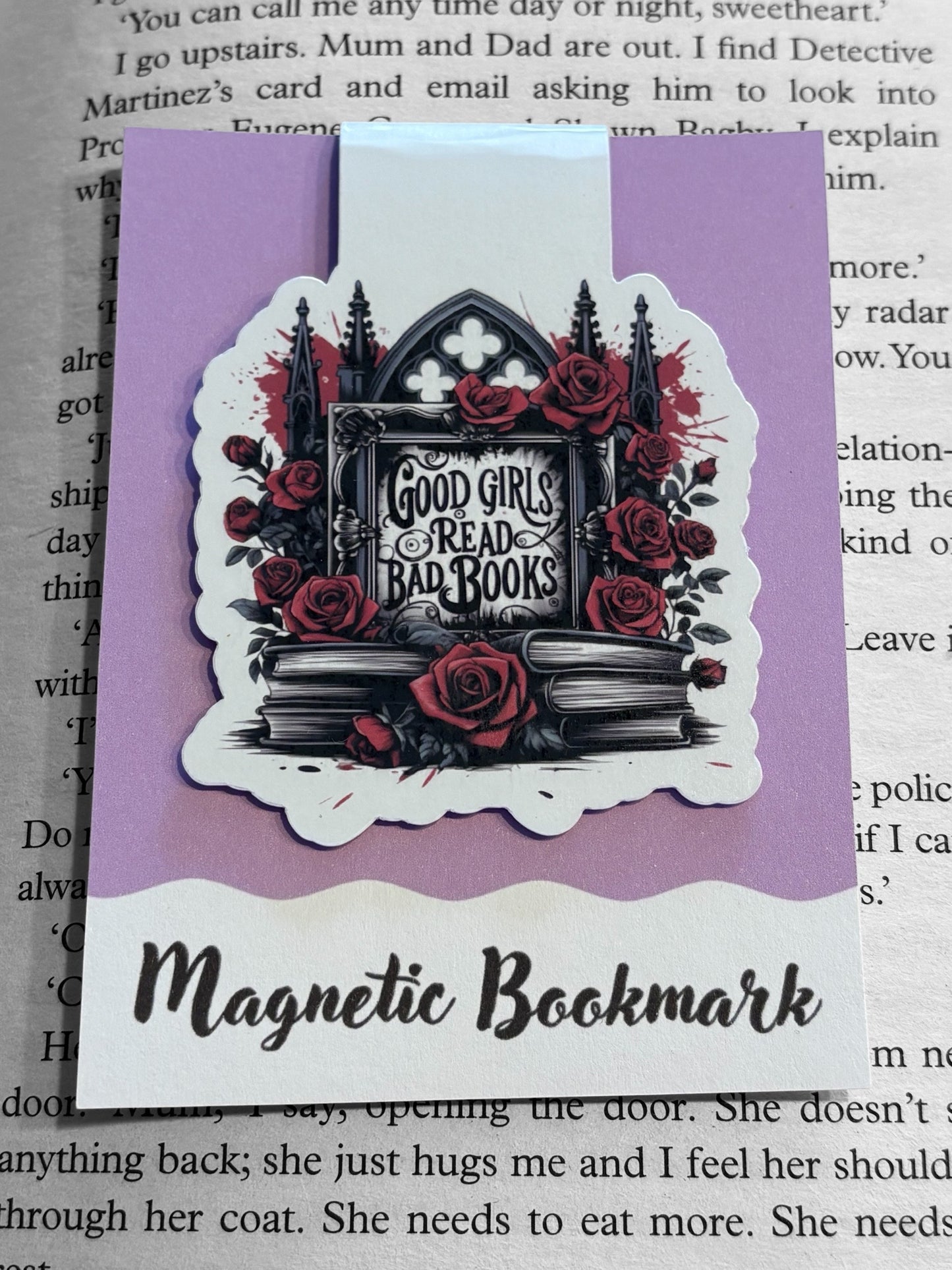 Good girls read bad books Magnetic bookmark, Page Saver, Book Lover Gift
