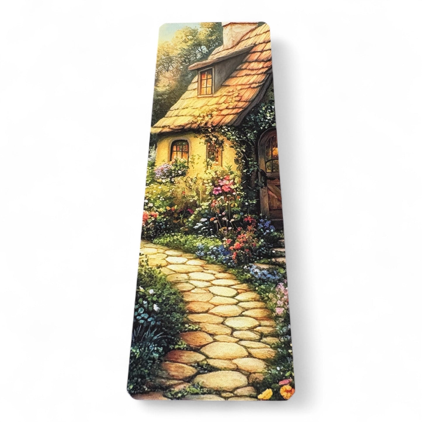Lovely illustrated Cottage Garden printed bookmark, Page Saver, Book Lover Gift