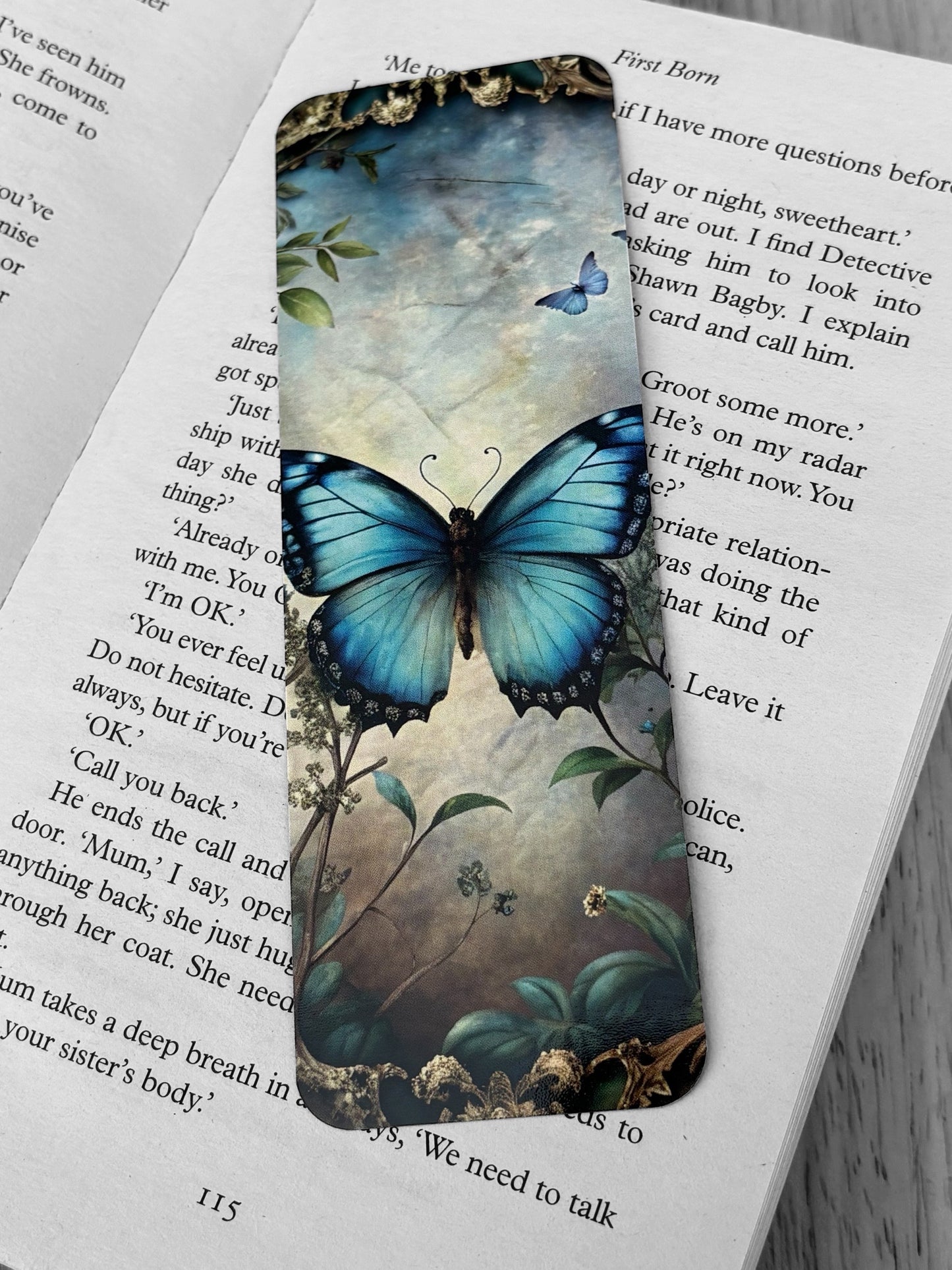 Lovely illustrated Gothic Spring printed bookmark, Page Saver, Book Lover Gift