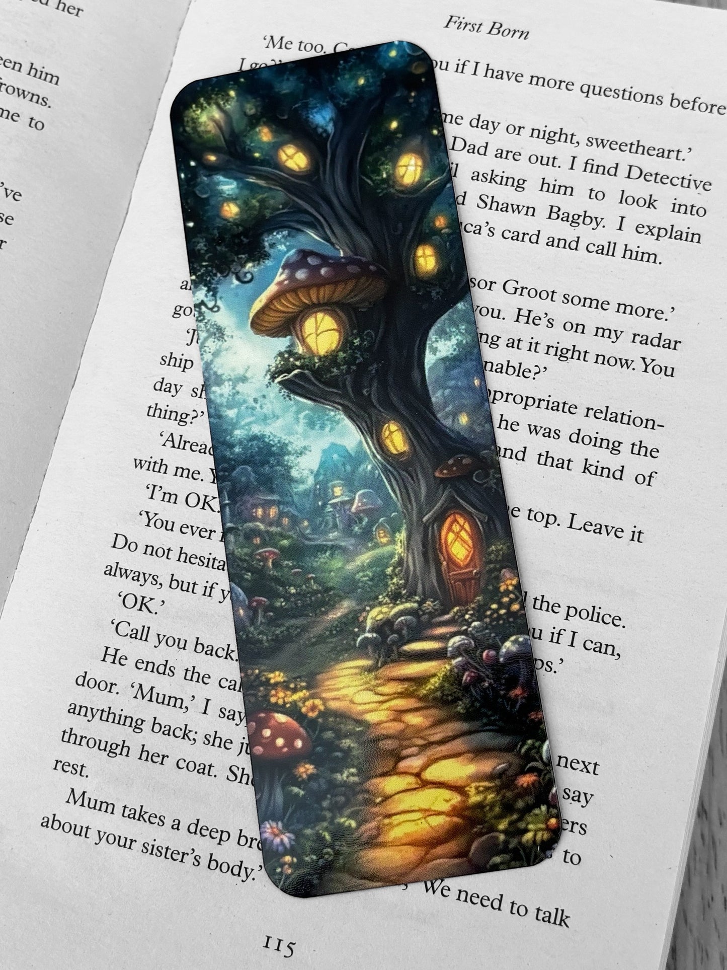 Lovely illustrated Fantasy printed bookmark, Page Saver, Book Lover Gift