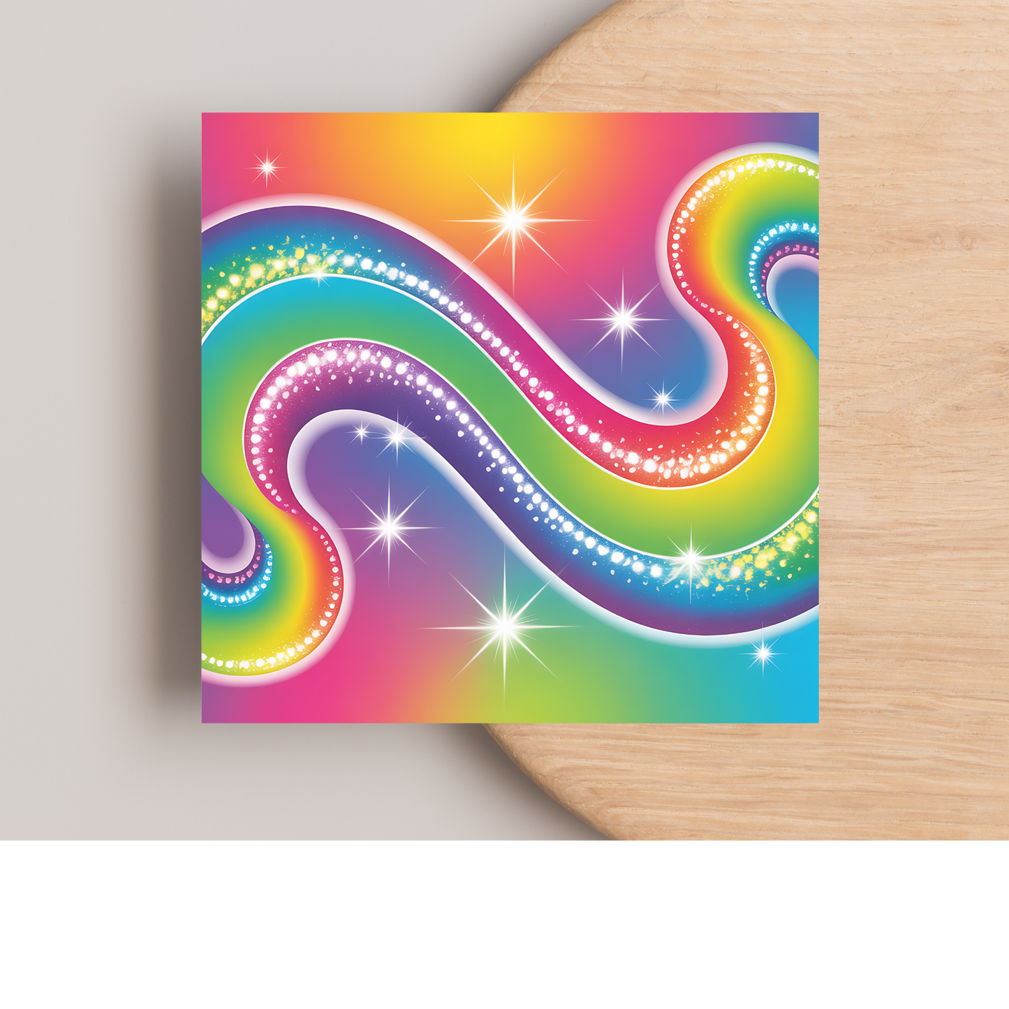 Rainbow Greeting Card –Illustrated Blank Birthday Card
