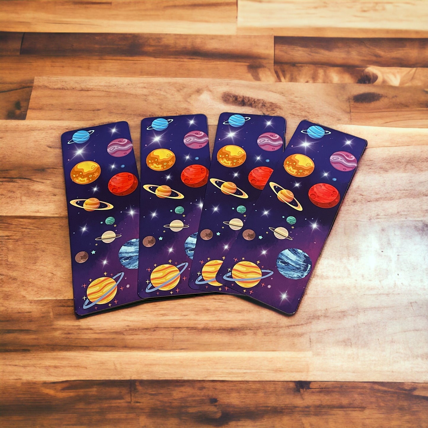 Lovely illustrated printed bookmark, Page Saver, Book Lover Gift, Space