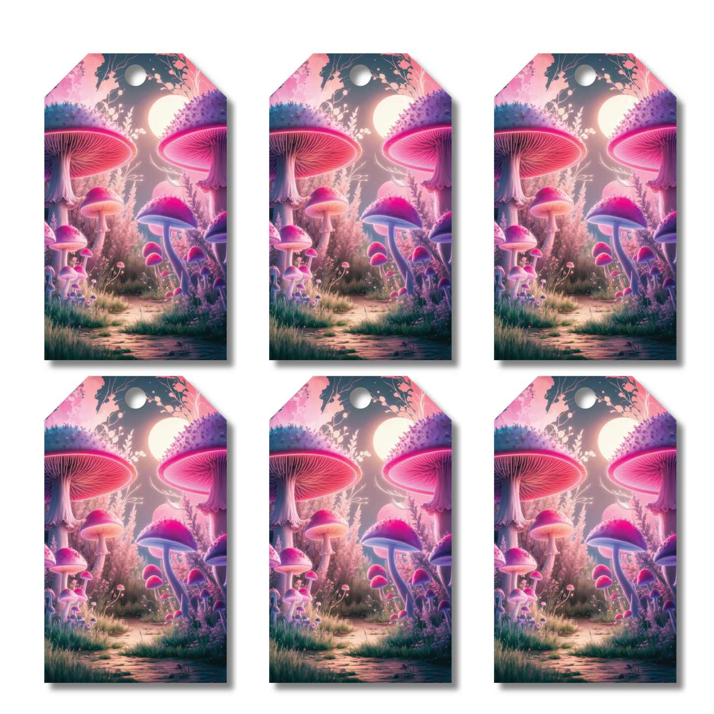 12 X Fairyland Gift Tags, Gift Wrapping, Luggage Tags, Card Making