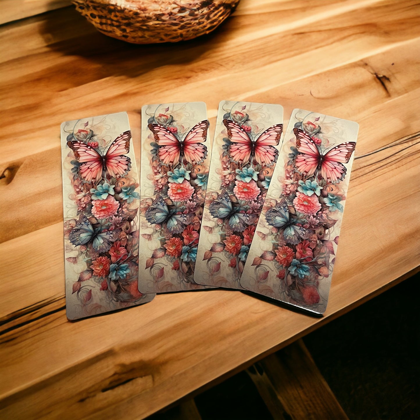 Lovely illustrated printed bookmark, Page Saver, Book Lover Gift, Vintage Butterfly