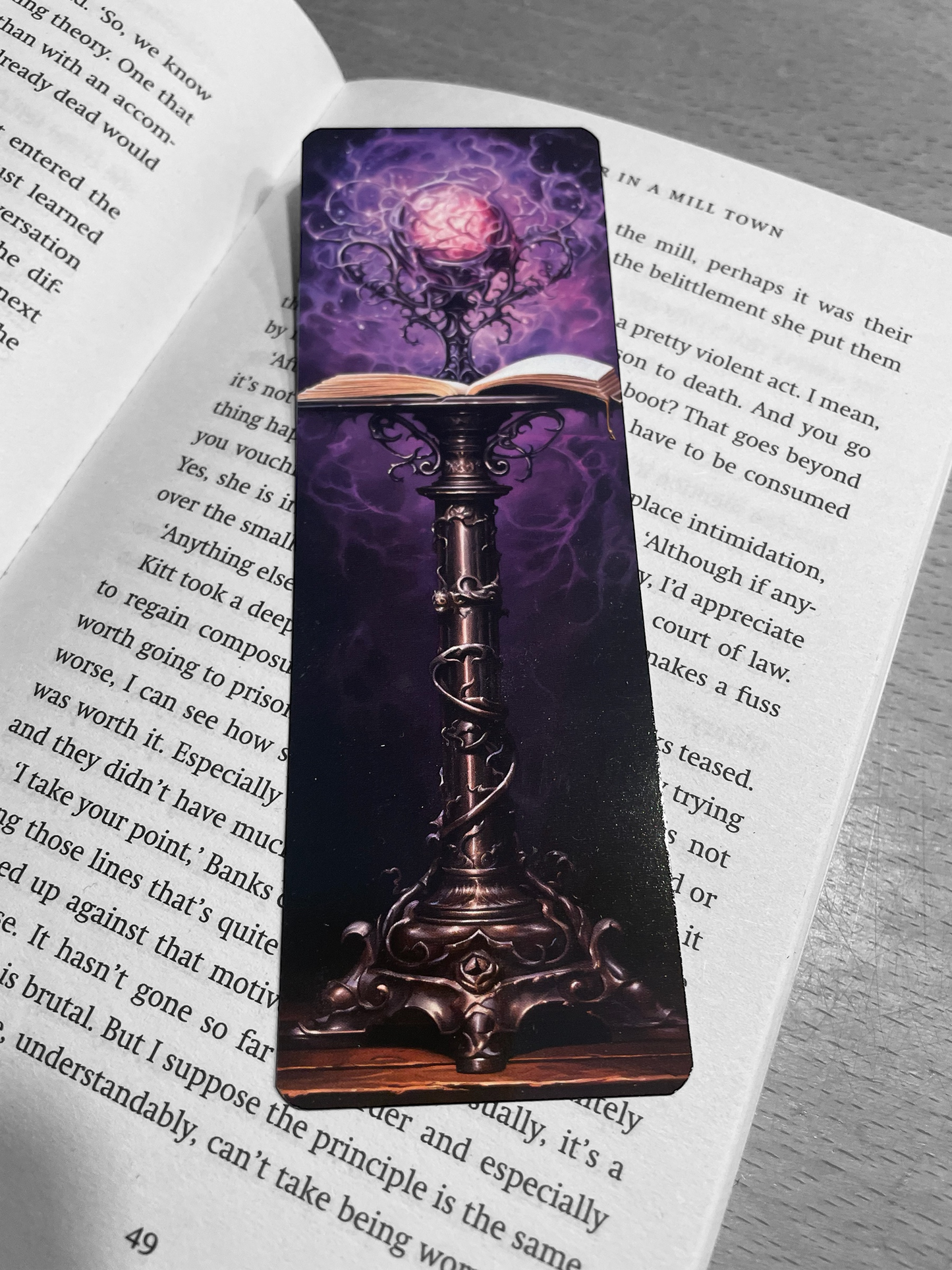 Lovely illustrated Witchy Book bookmark, Page Saver, Book Lover Gift,