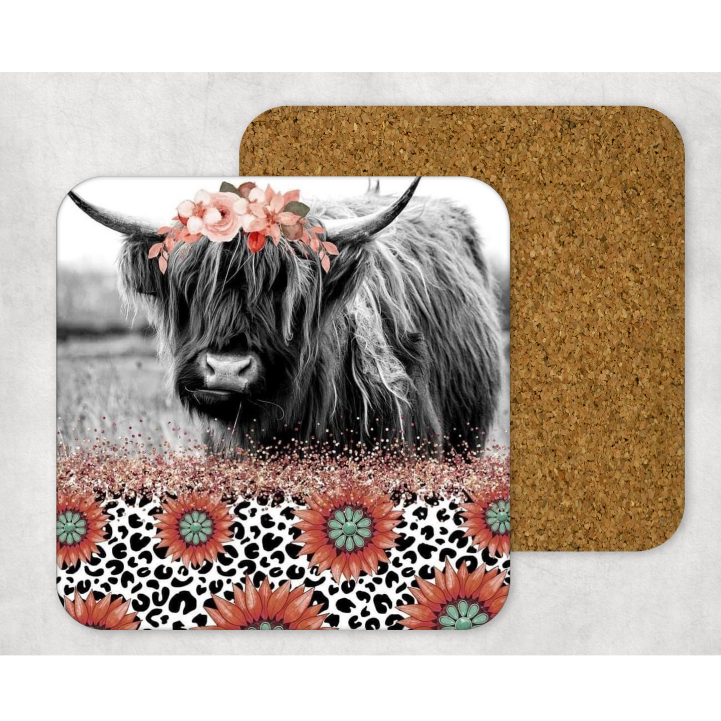 Beautifully Printed Mable Wooden Coasters for Stylish Home Décor