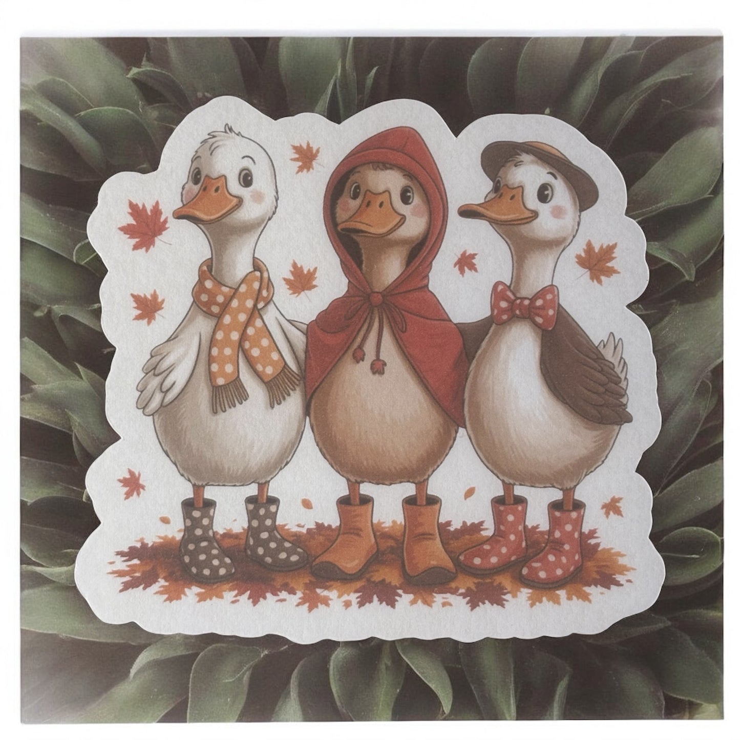 Cozy Goose Vinyl Sticker,Laptop, scrapbook, junk journal ,crafts, Water Bottle