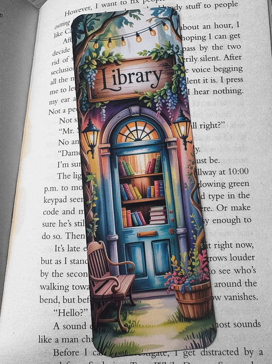 Lovely illustrated Library printed bookmark, Page Saver, Book Lover Gift