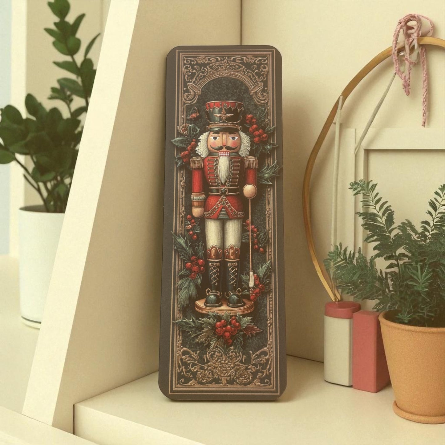 Lovely illustrated Nutcracker printed bookmark, Page Saver, Book Lover Gift