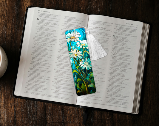 Spring Daisy Aluminium Bookmark, Stylish Metal Page Marker for Books,Journals