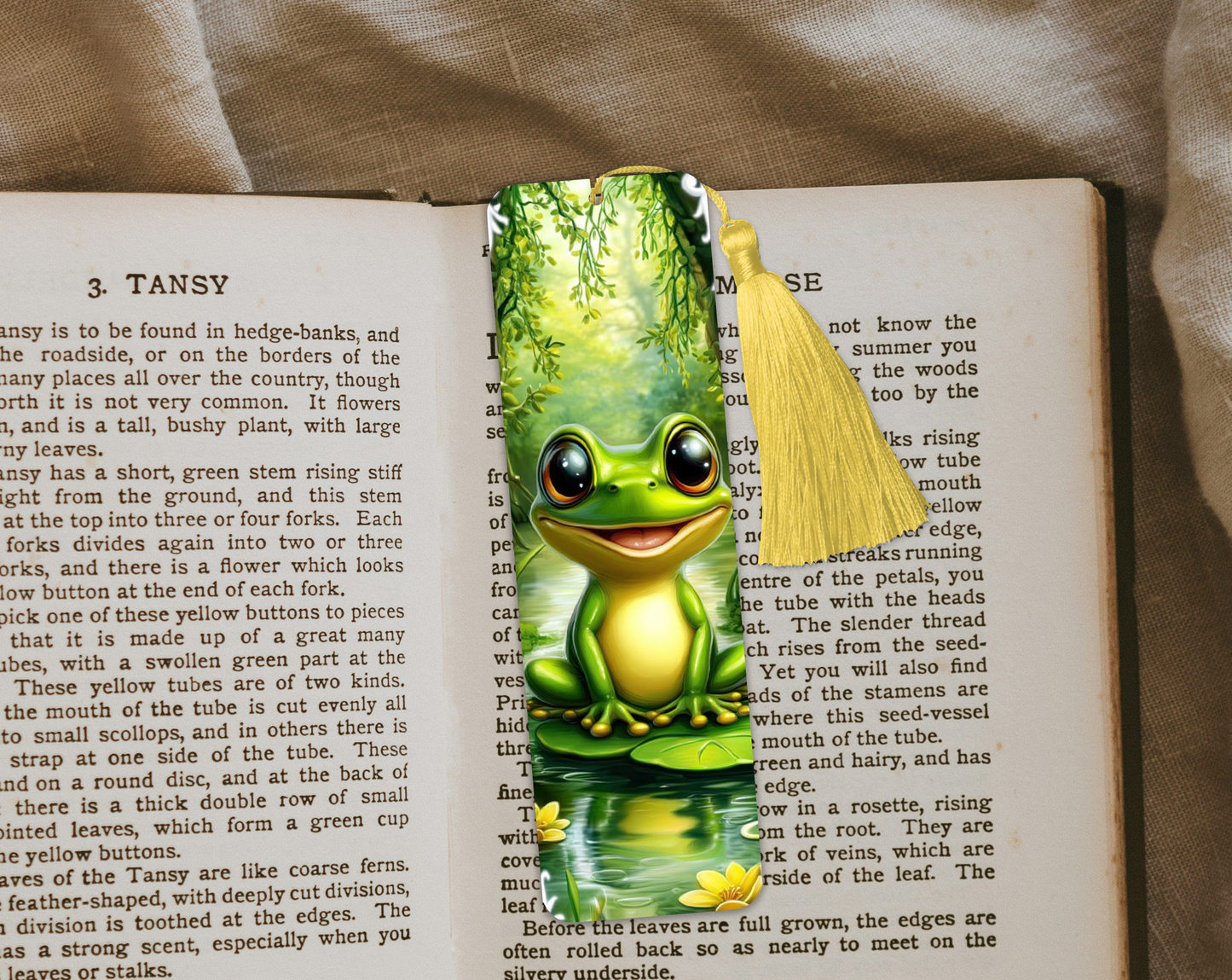 Frog Aluminium Bookmark, Stylish Metal Page Marker for Books,Journals