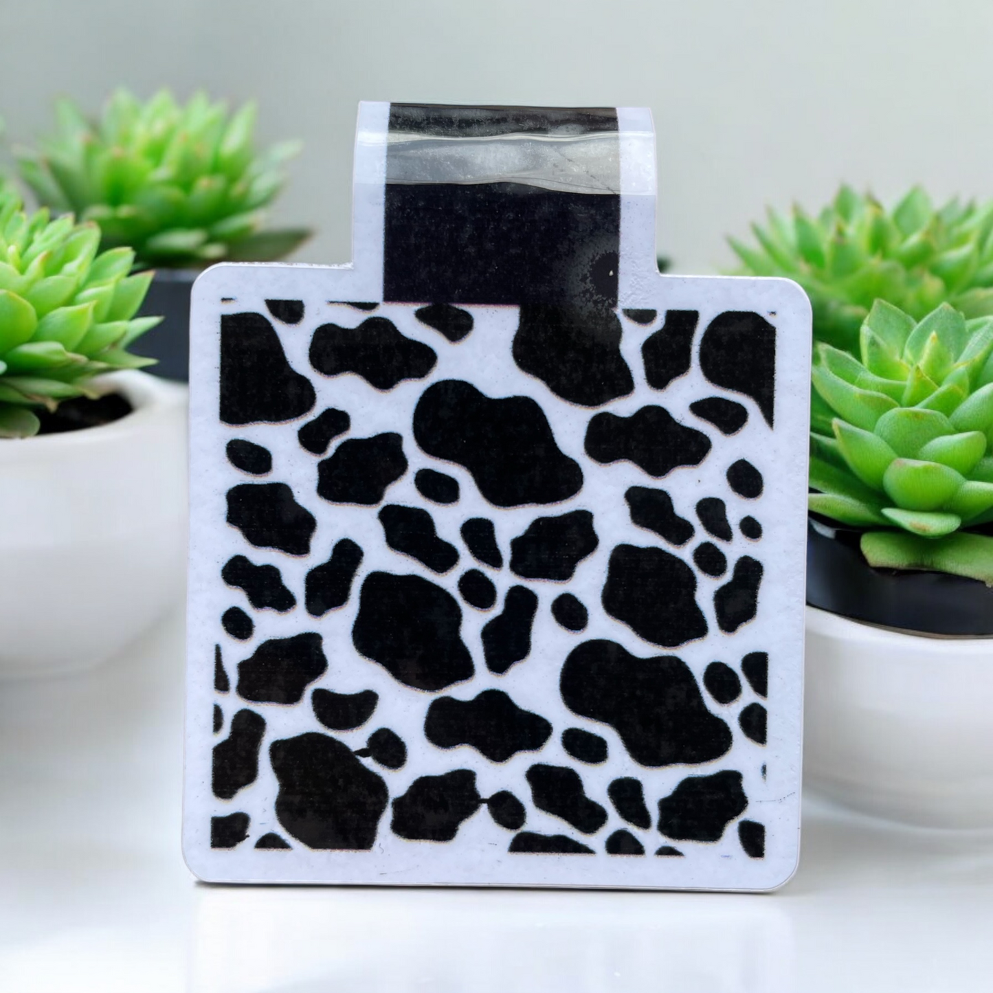 Lovely illustrated printed Cow Print Magnetic bookmark, Page Saver, Book Lover Gift