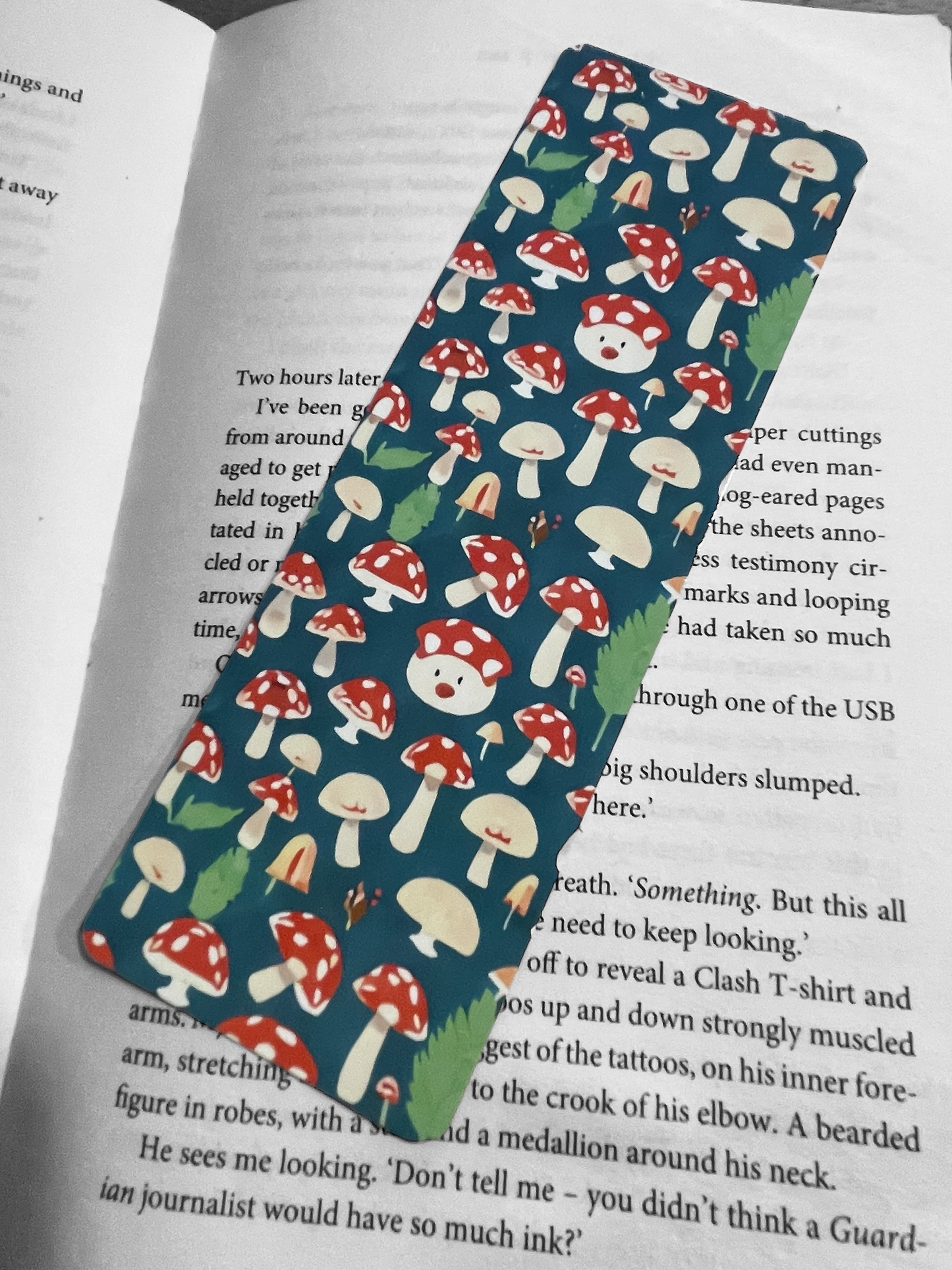 Lovely illustrated Cute Mushrooms bookmark, Page Saver, Book Lover Gift, (Copy)