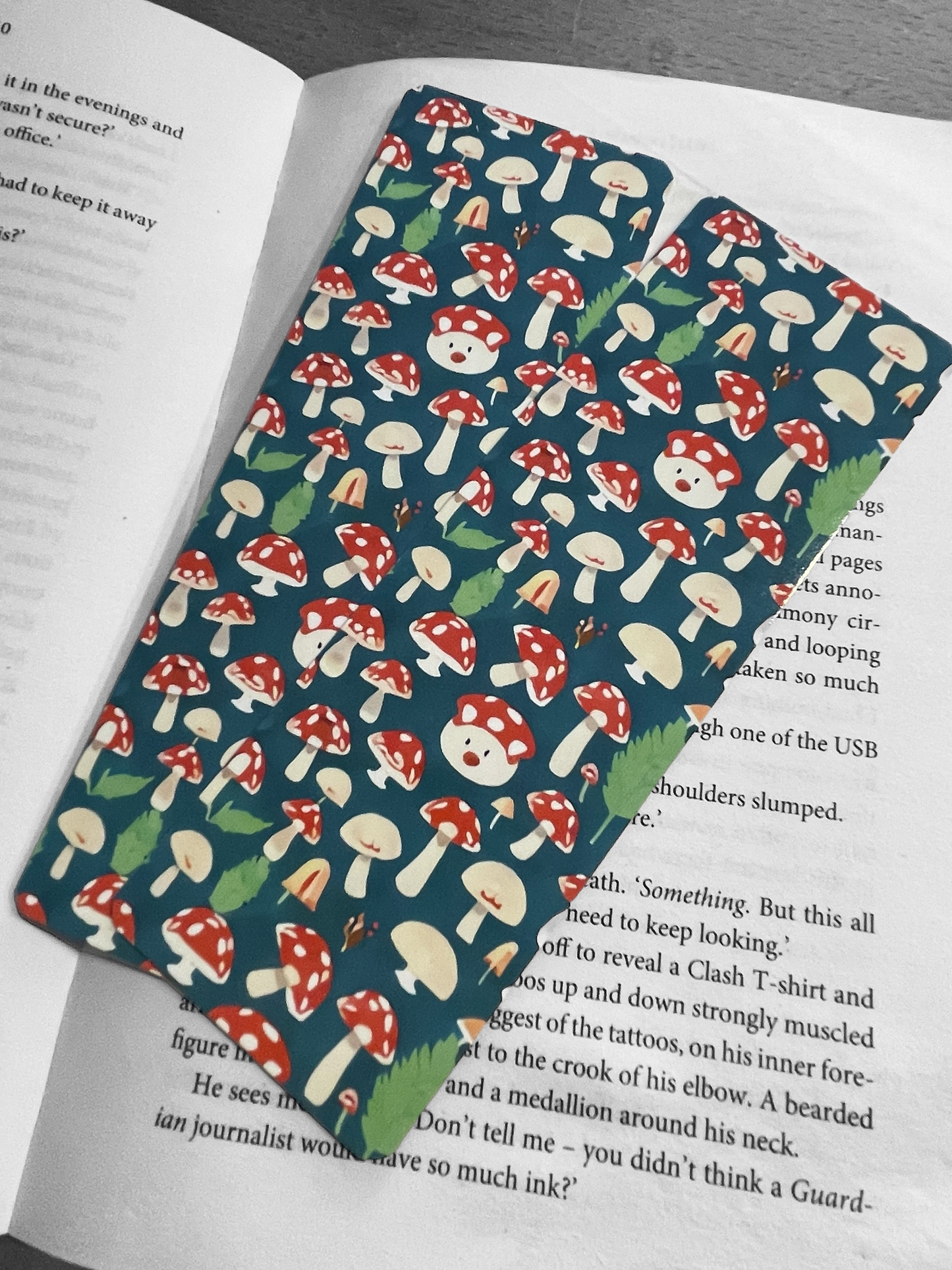 Lovely illustrated Cute Mushrooms bookmark, Page Saver, Book Lover Gift, (Copy)