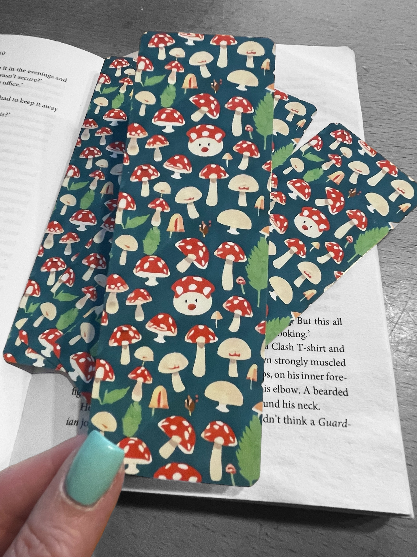 Lovely illustrated Cute Mushrooms bookmark, Page Saver, Book Lover Gift, (Copy)