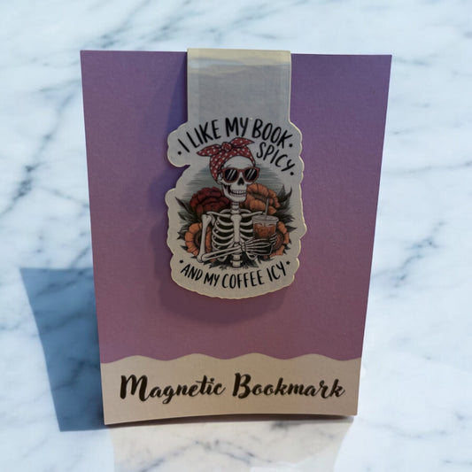 I like my Books spicy Magnetic bookmark, Page Saver, Book Lover Gift