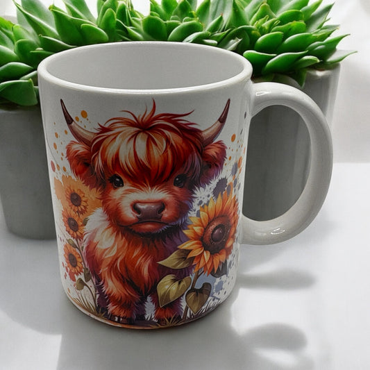 Highland Cow Coffee Mug 11oz Tea Cup  Gift for Coffee Lovers