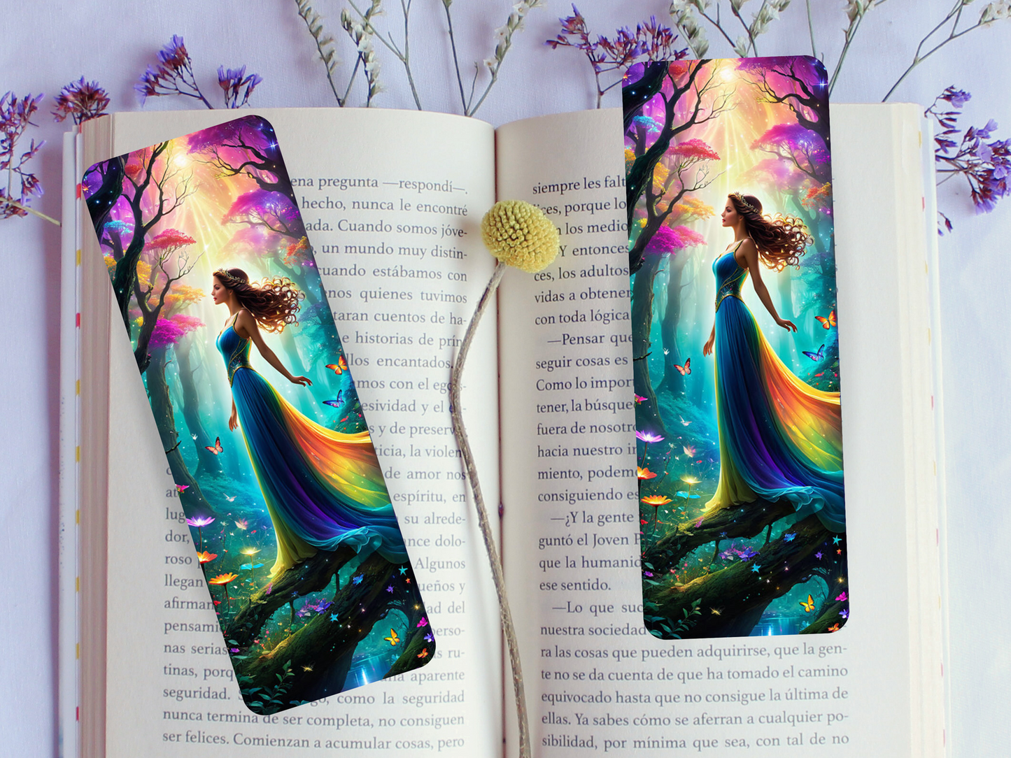 Lovely illustrated Fairy printed bookmark, Page Saver, Book Lover Gift