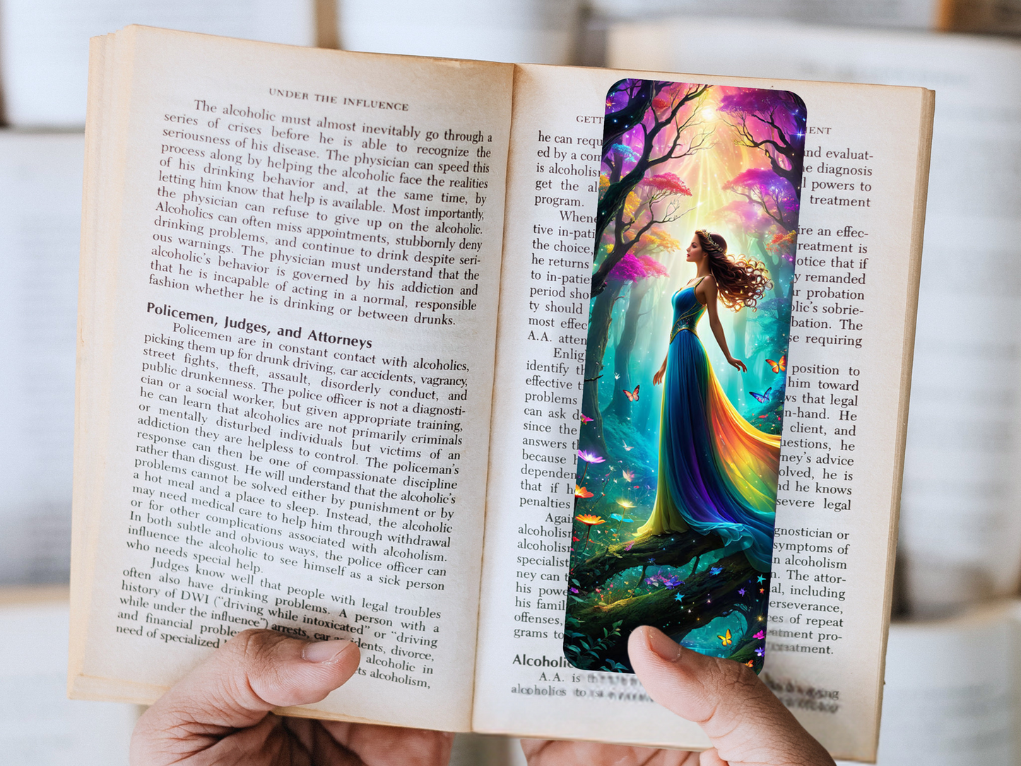 Lovely illustrated Fairy printed bookmark, Page Saver, Book Lover Gift