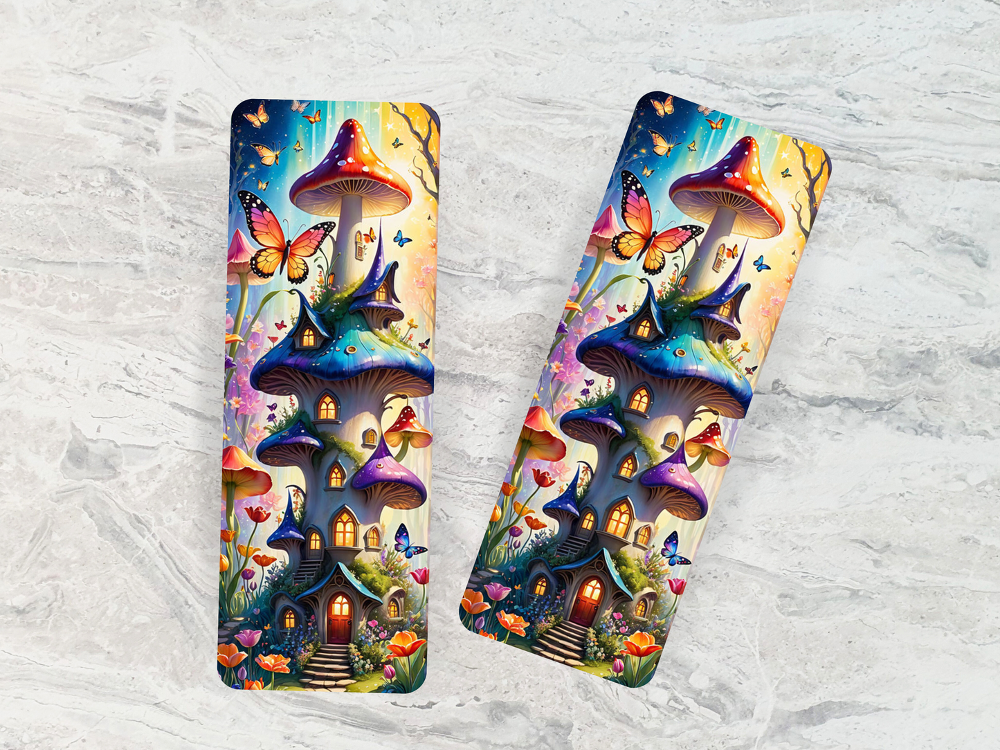 Lovely illustrated Fairy House printed bookmark, Page Saver, Book Lover Gift