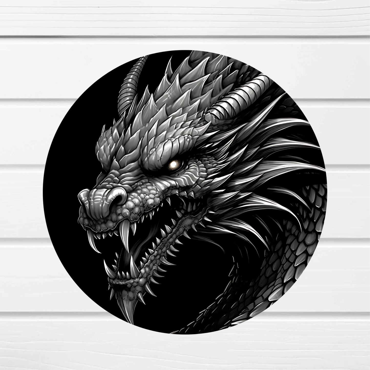 Fantasy Dragon Round Cork Backed Wooden Coasters - Eco-Friendly and Stylish Drink Mats