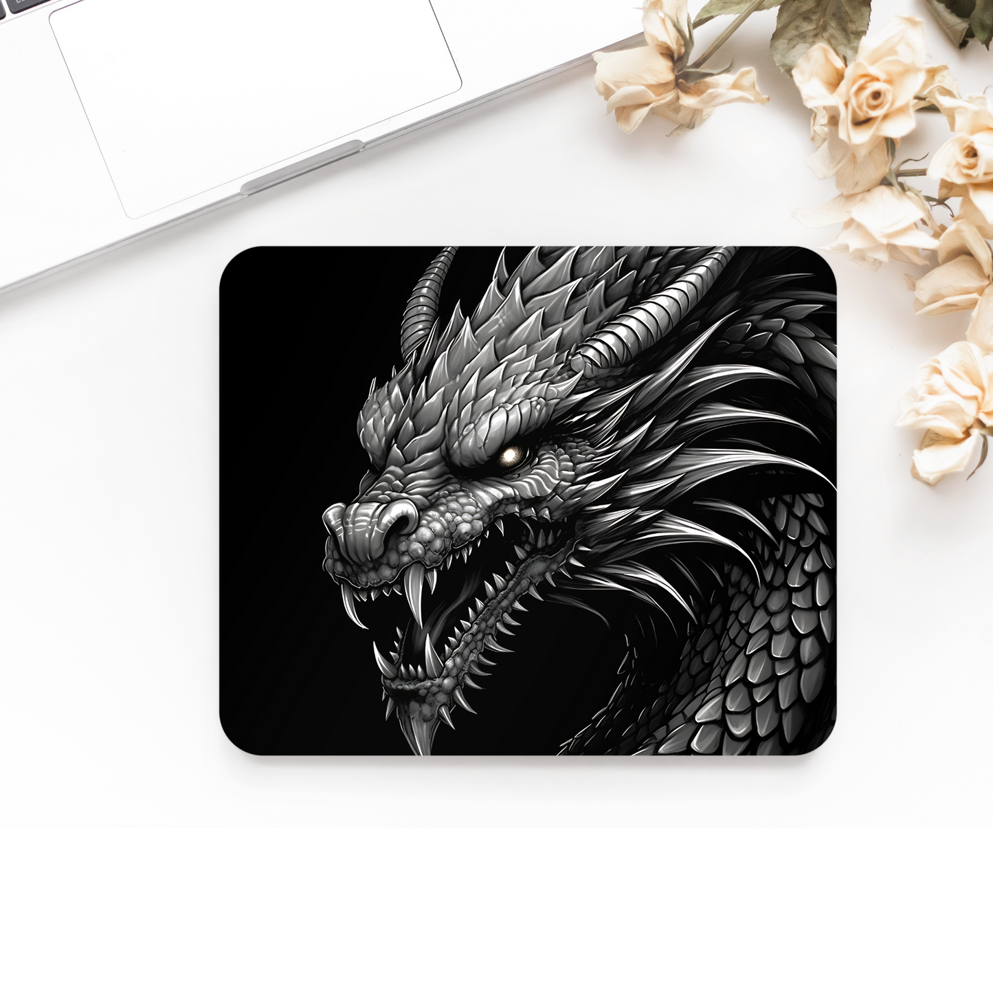 Premium Printed Anti-Slip Mouse Mat - Ultra Durable Fantasy Dragon Design