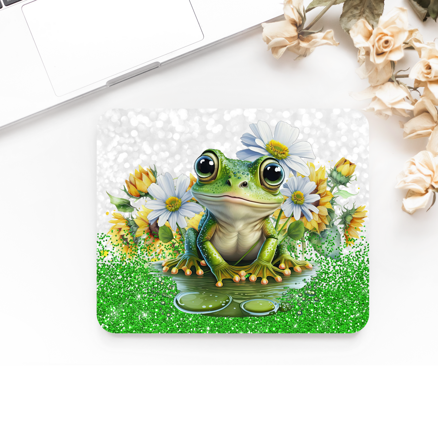 Premium Printed Anti-Slip Mouse Mat - Ultra Durable Frog Design