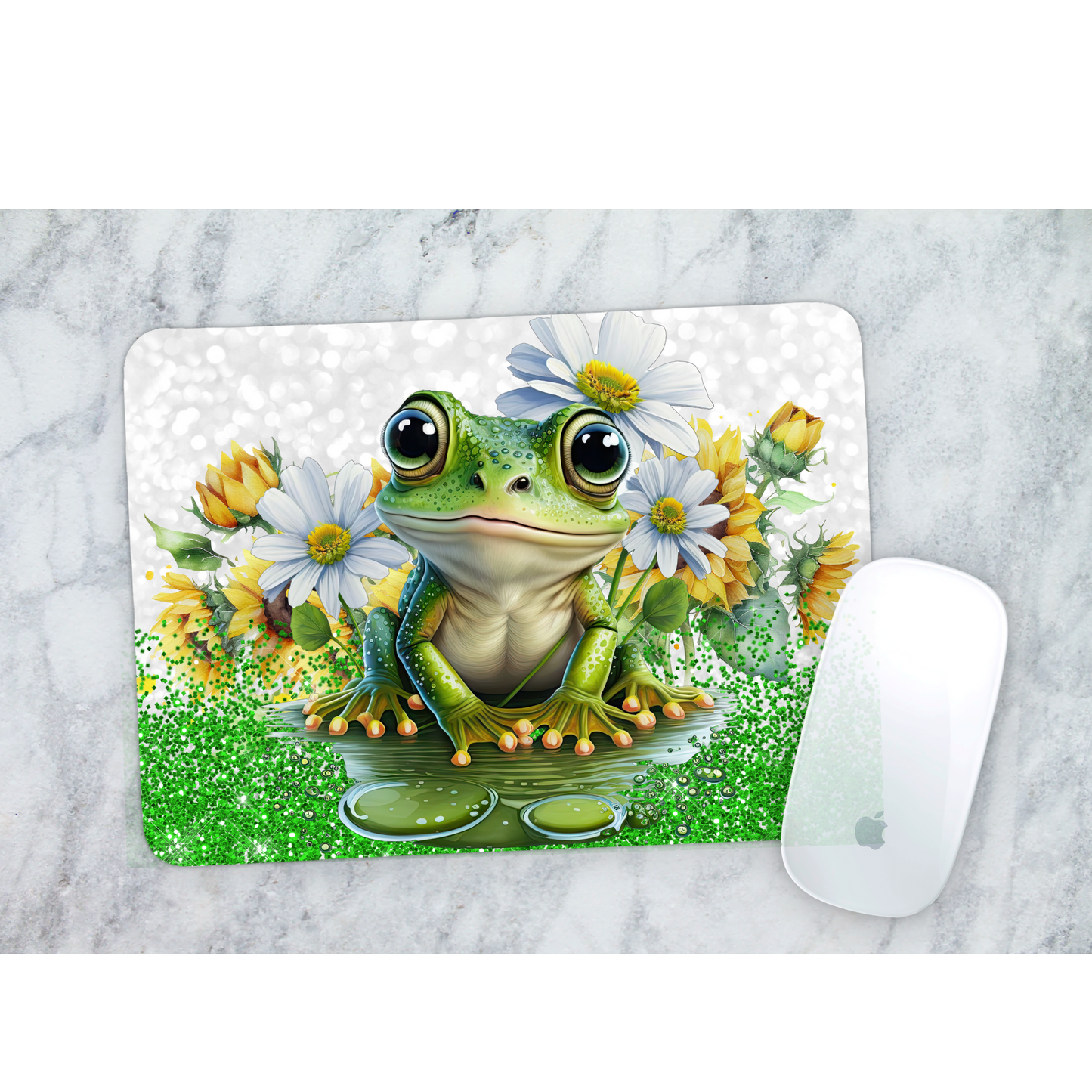 Premium Printed Anti-Slip Mouse Mat - Ultra Durable Frog Design