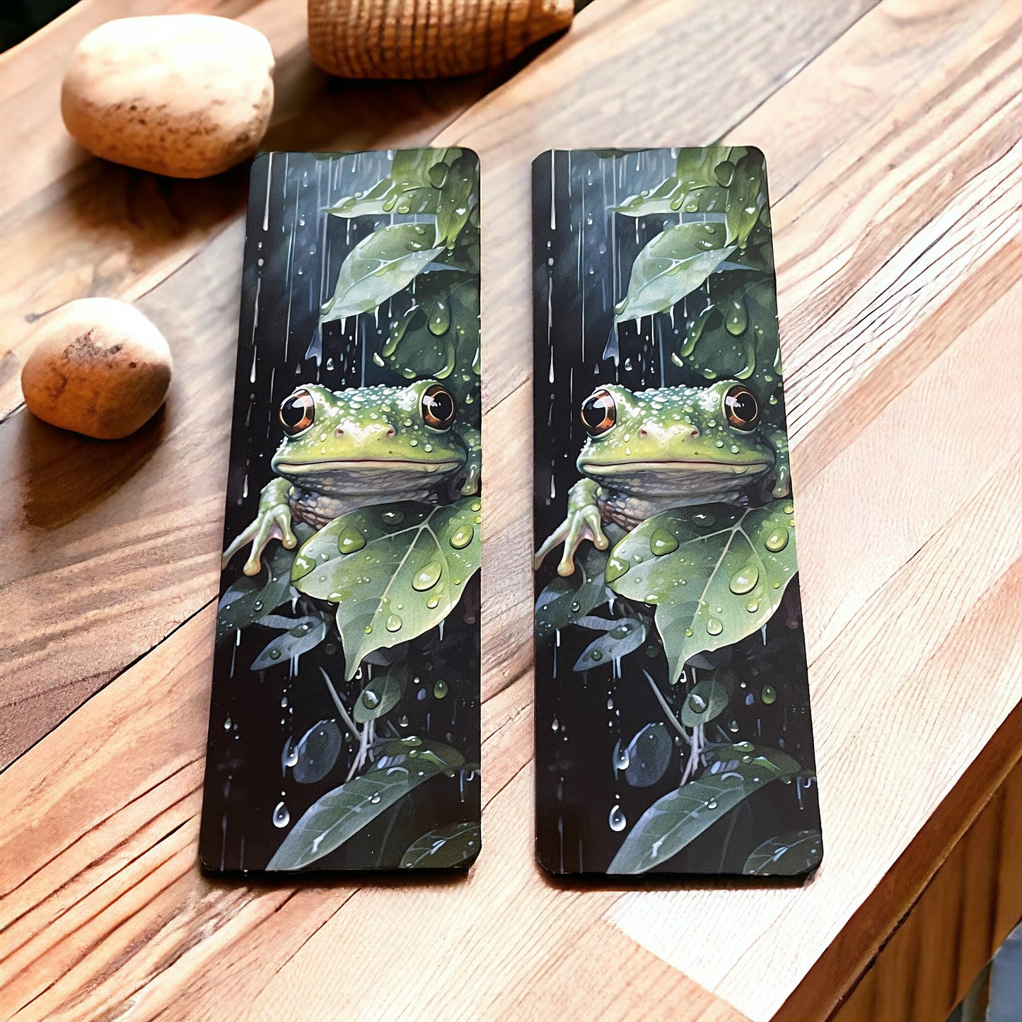 Lovely illustrated printed Frog bookmark, Page Saver, Book Lover Gift,