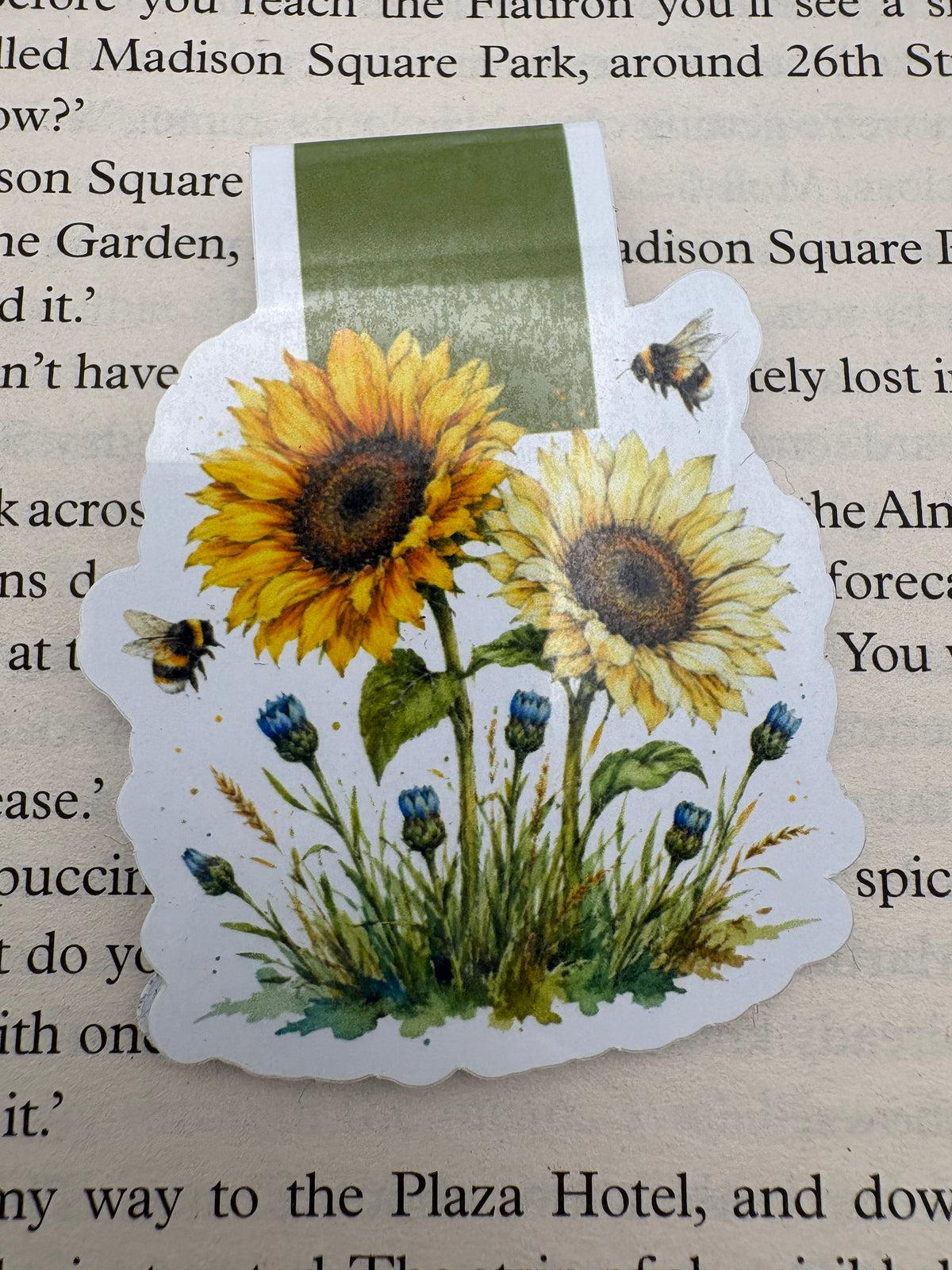 Wildflowers Magnetic bookmark, Page Saver, Book Lover Gift