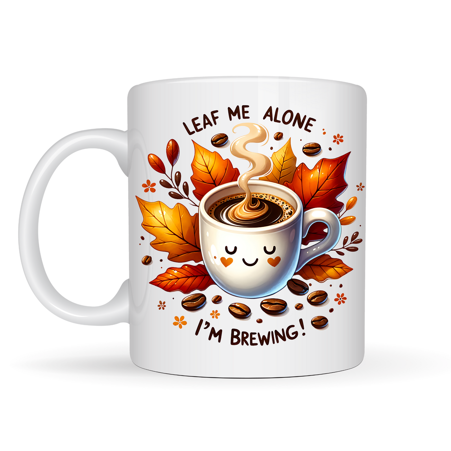Leaf Me Alone Coffee Mug 11oz Tea Cup  Gift for Coffee Lovers