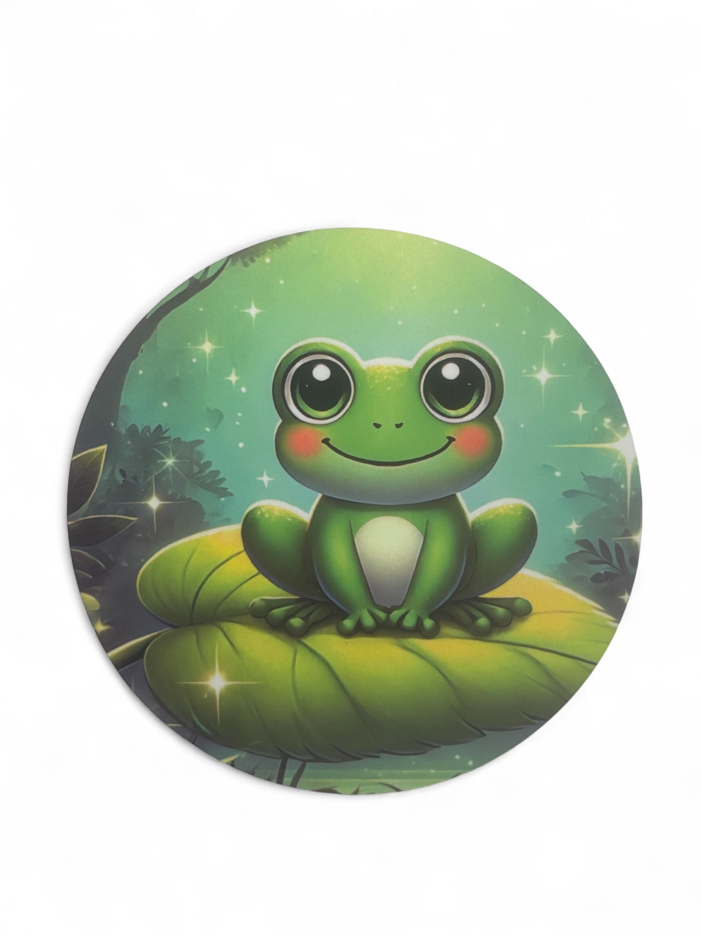 Printed  Frog Wooden Coasters for Stylish Home Décor