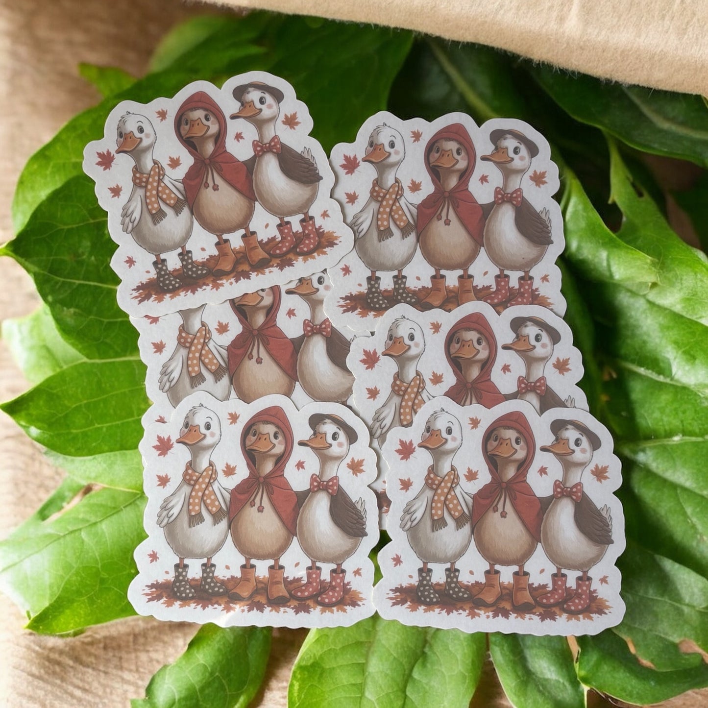 Cozy Goose Vinyl Sticker,Laptop, scrapbook, junk journal ,crafts, Water Bottle