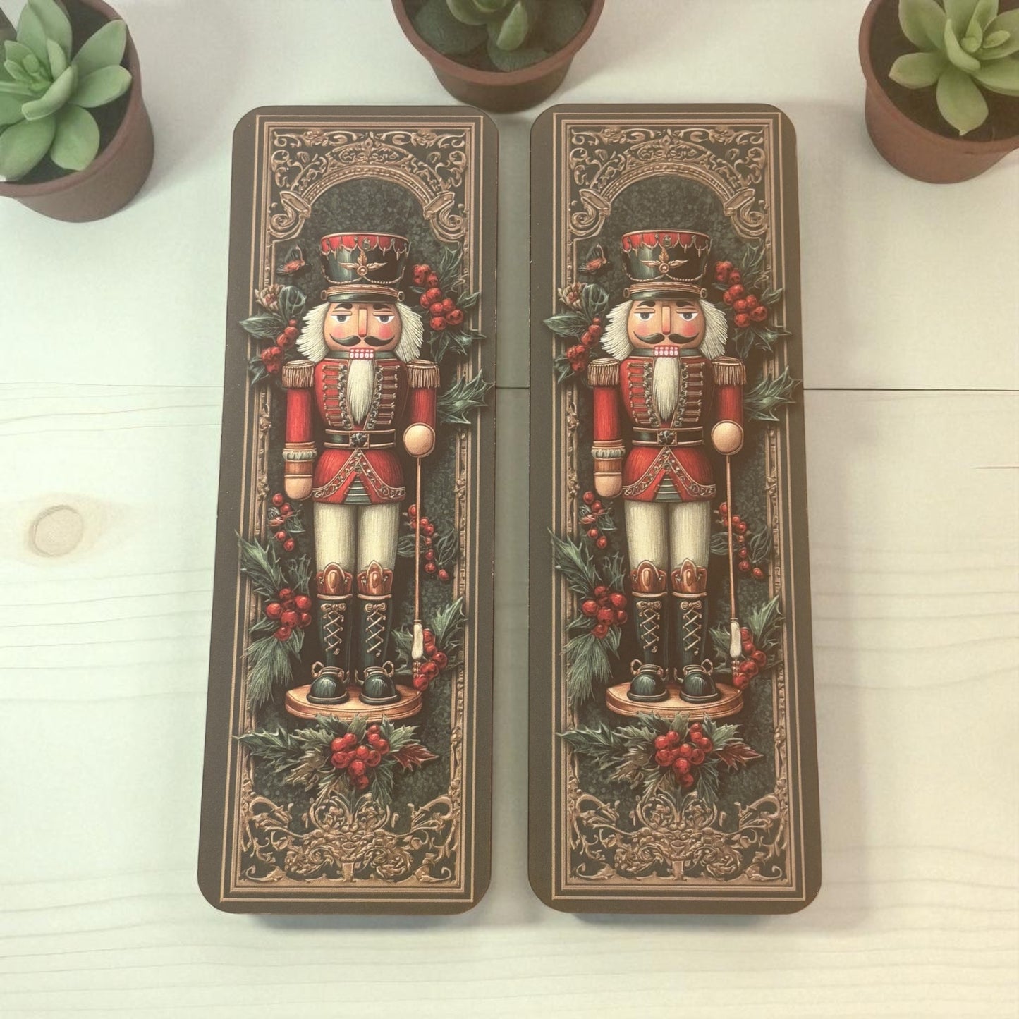 Lovely illustrated Nutcracker printed bookmark, Page Saver, Book Lover Gift